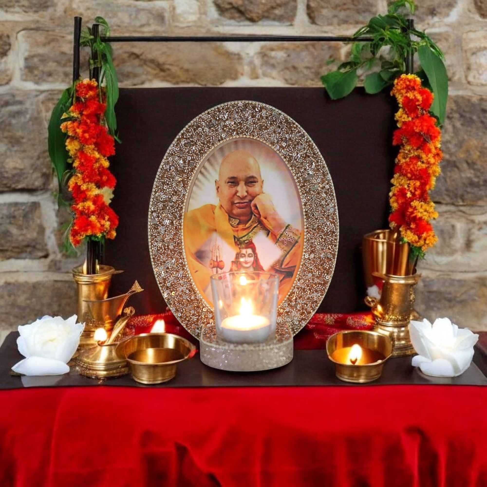  Decorative Guruji Blessings Photo Frame (5x7 Inches) 