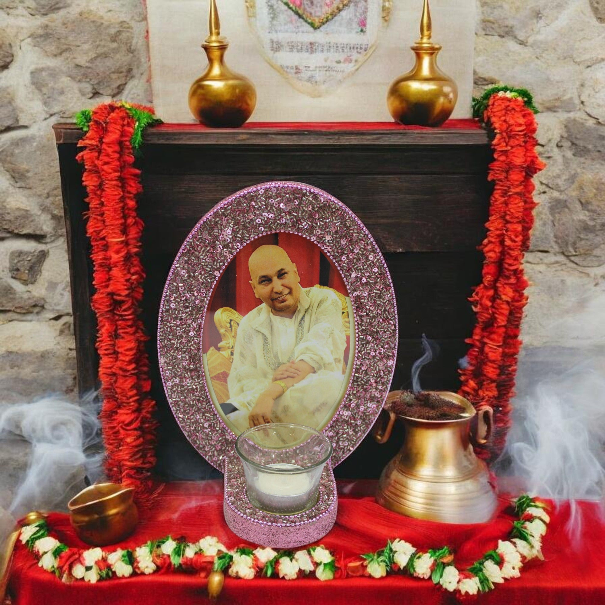  Decorative Guruji Blessings Photo Frame (5x7 Inches) - TH-153 