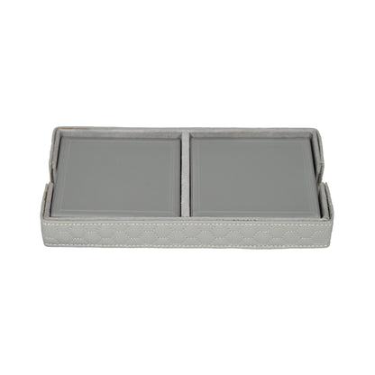 Grey Leatherite Hamper Set of 3