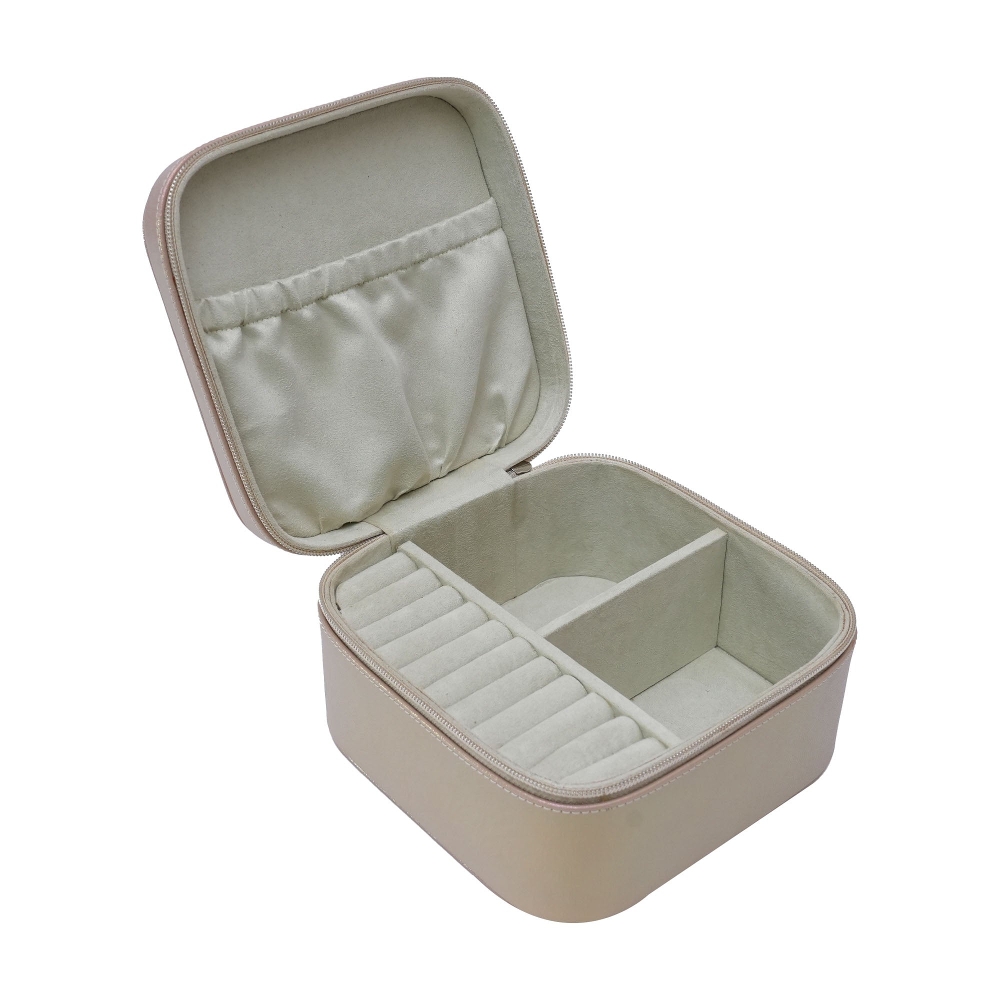 Heart Design Beige Jewellery Box for Valentine Day