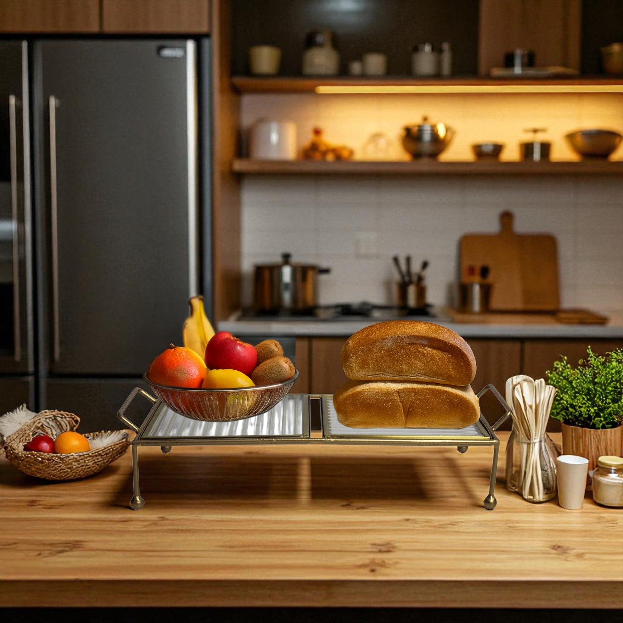 Premium Metal Serving Food Platter