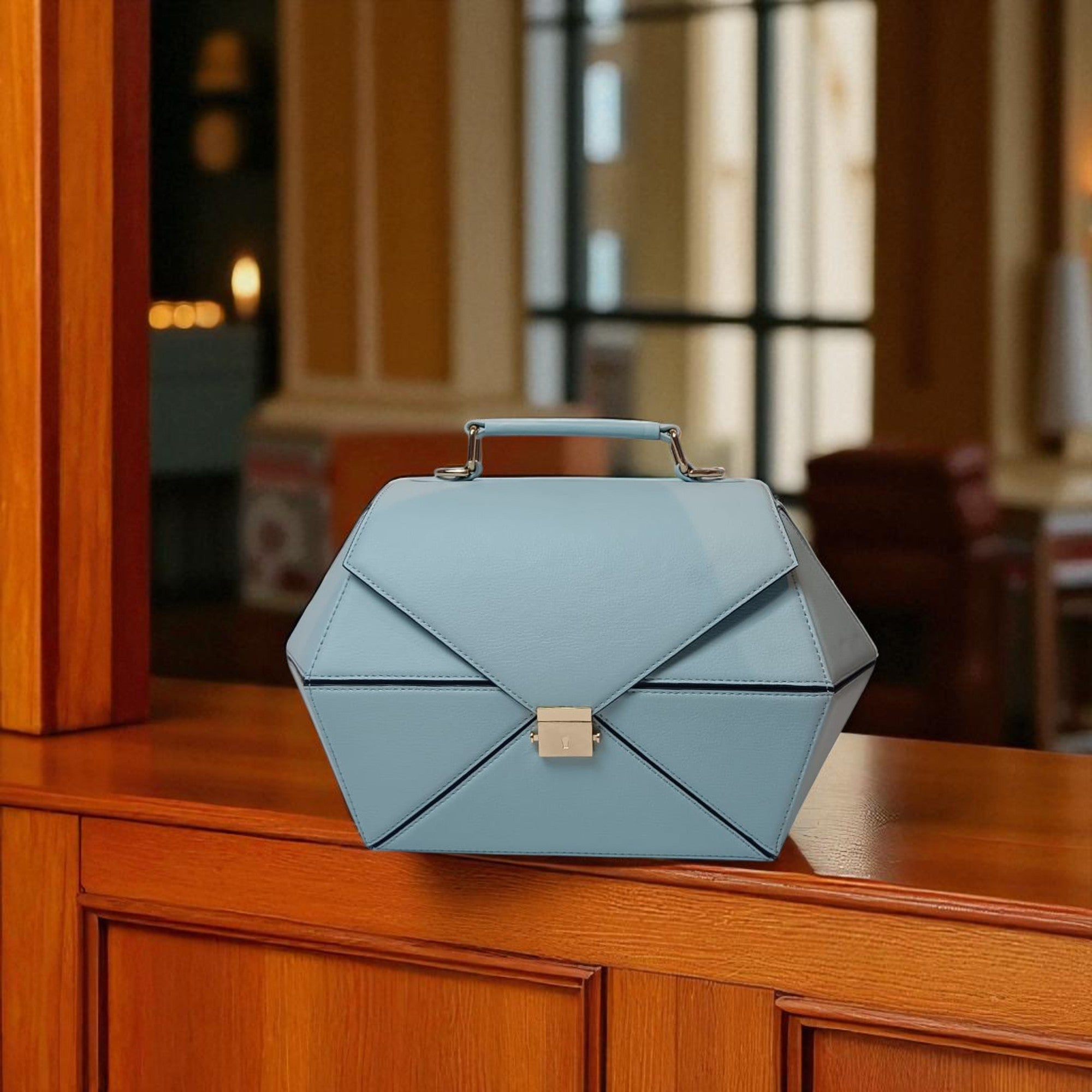 PU Leather Top Handle Bag