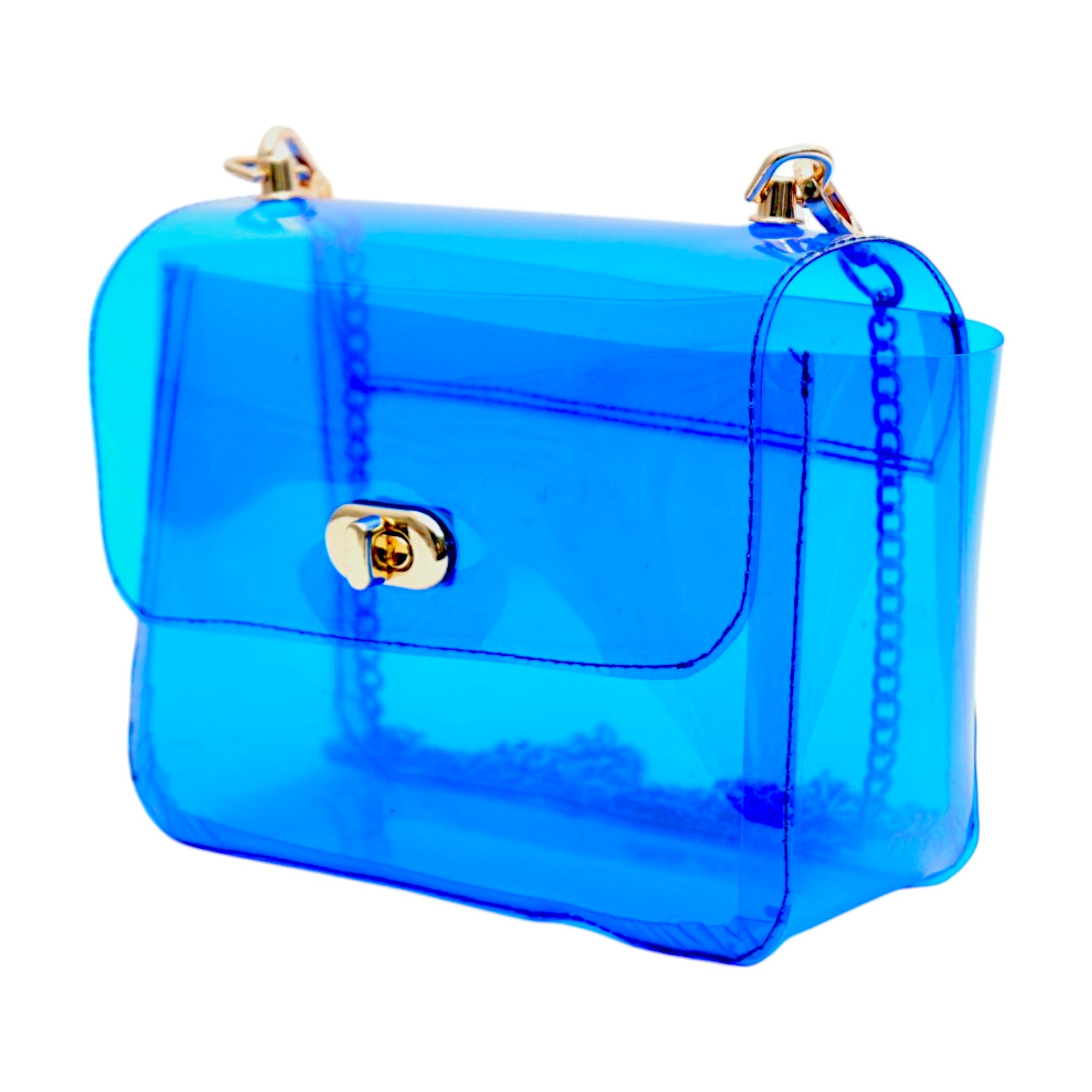 Blue Transparent Premium Sling Bag for Women