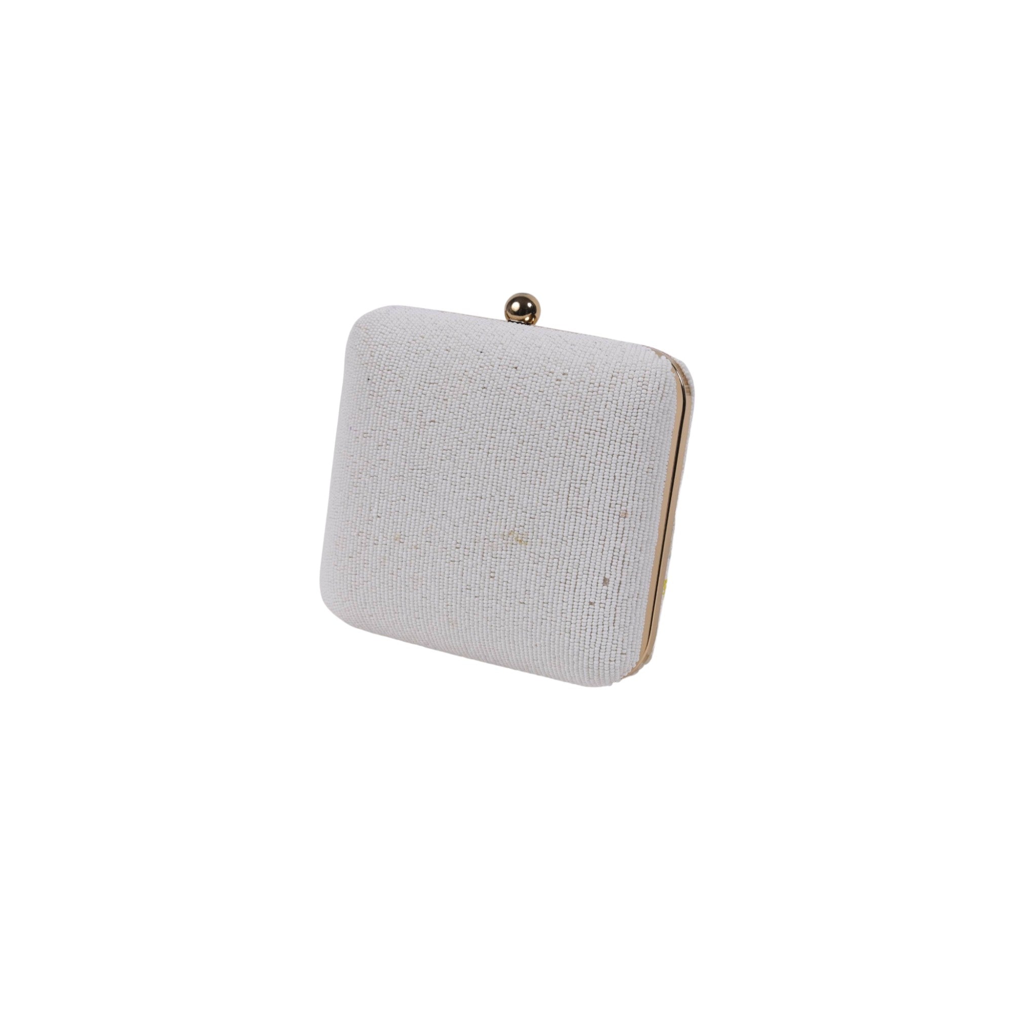 Beaded Floral Clutch Bag