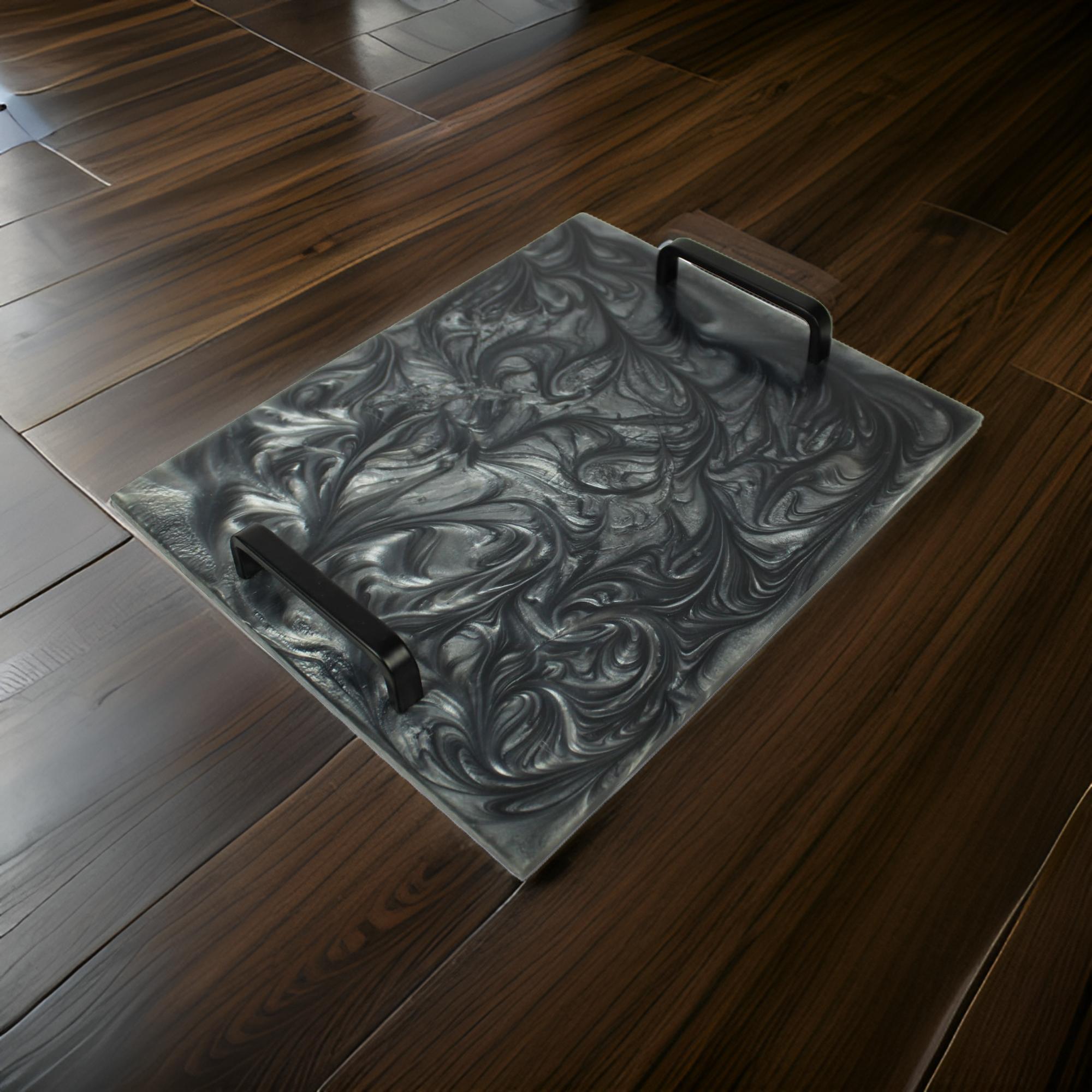 Black Resin Utility Tray-TH-4946