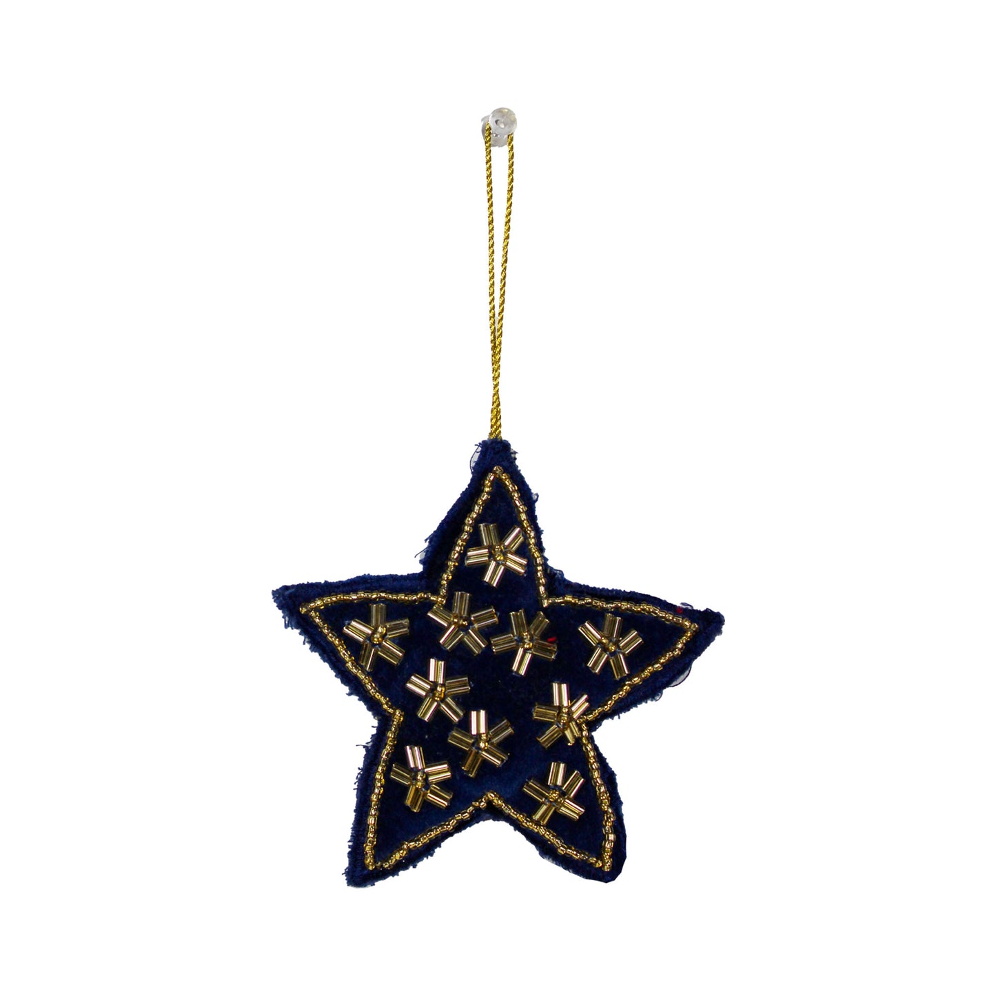 Set of 2 Star Shaped Christmas Ornament