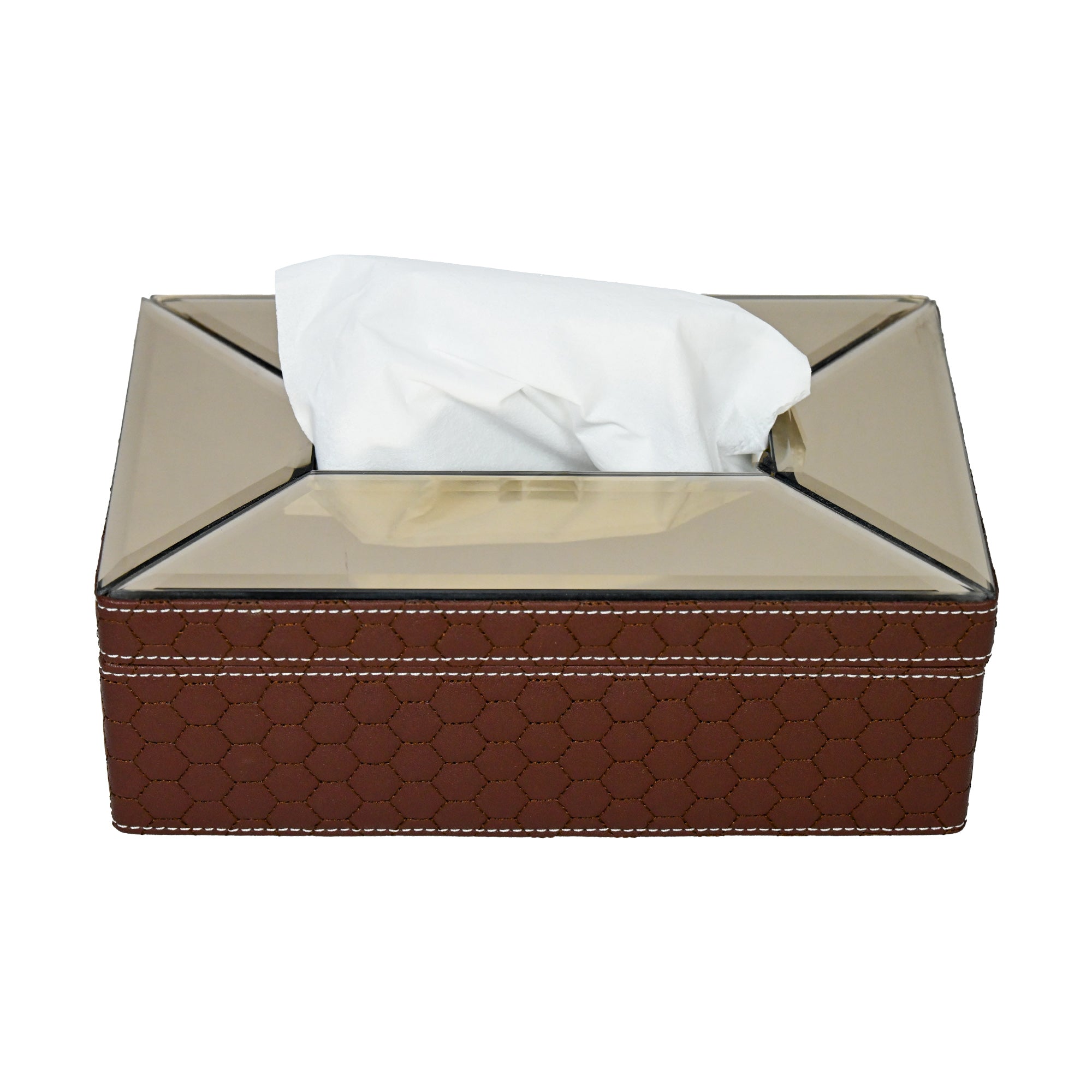 Premium Brown Leatherite Hamper Set of 3