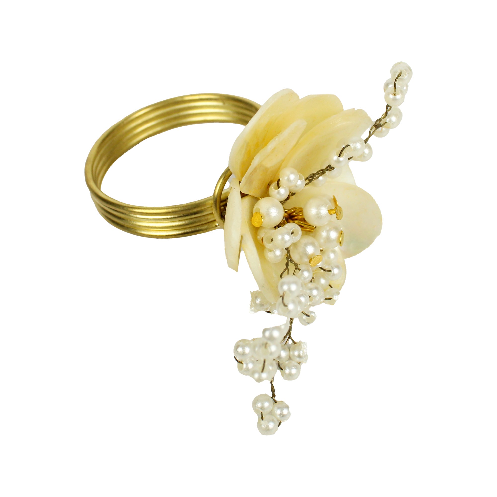 Jeweled Napkin Ring Set of Four