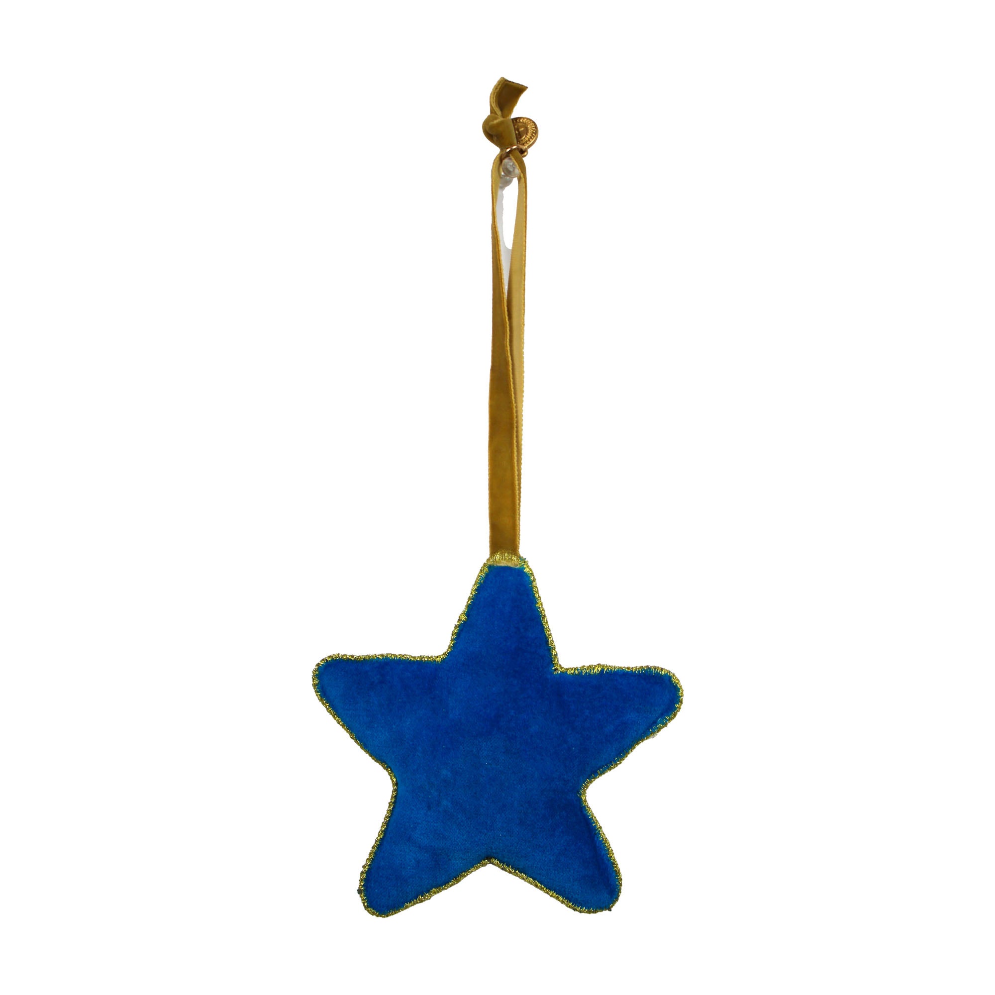 Set of 2 Beaded Star Shaped Christmas Ornament