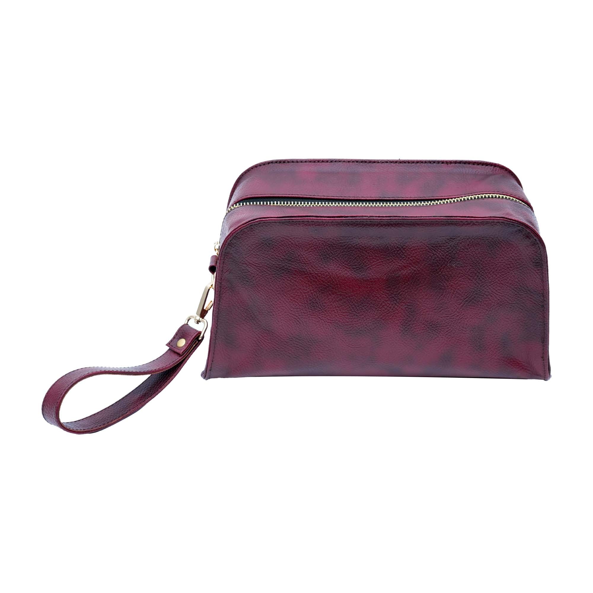 Premium Men's Brown Travel Pouch/Bag