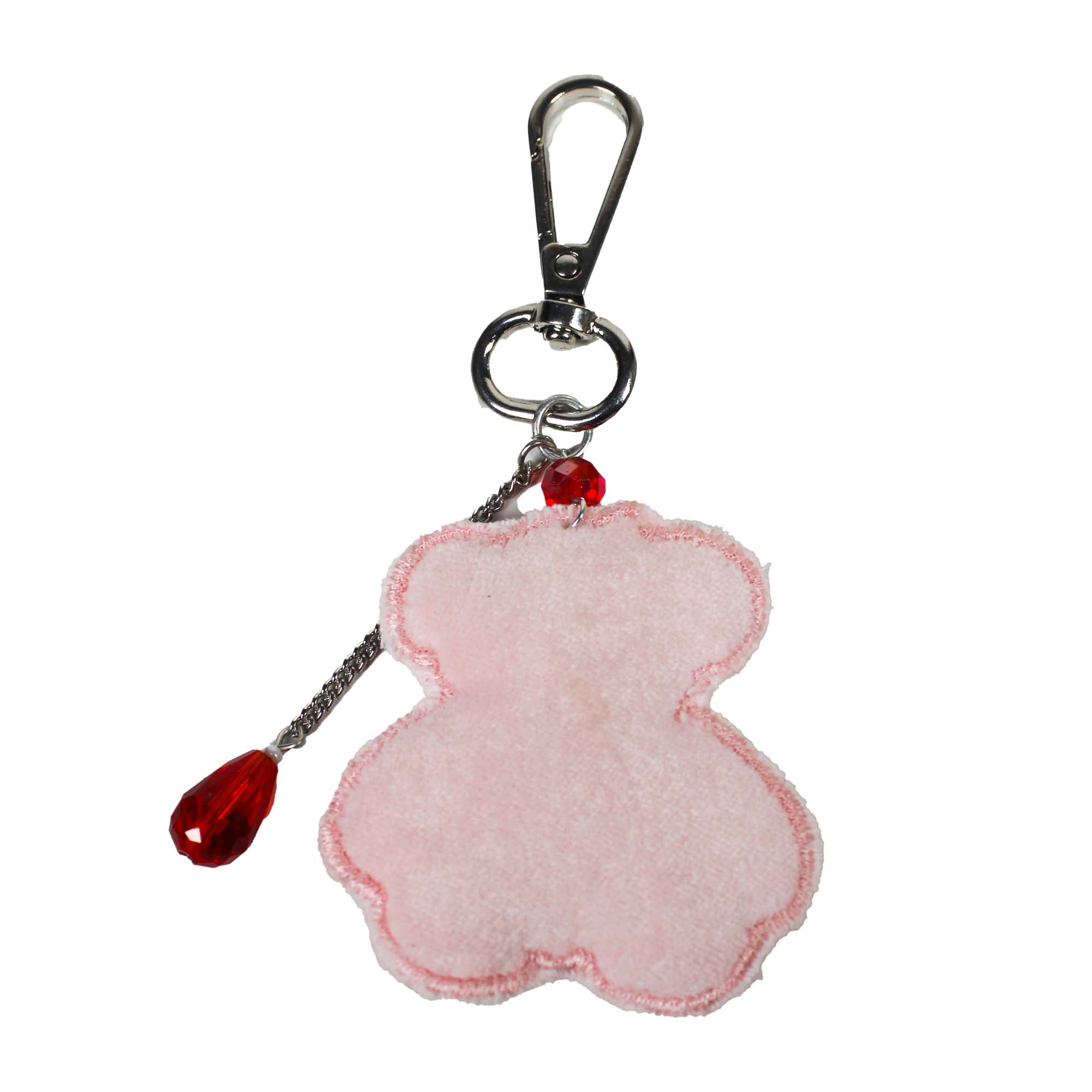 Beaded Teddy Bear Shaped Bag Charm