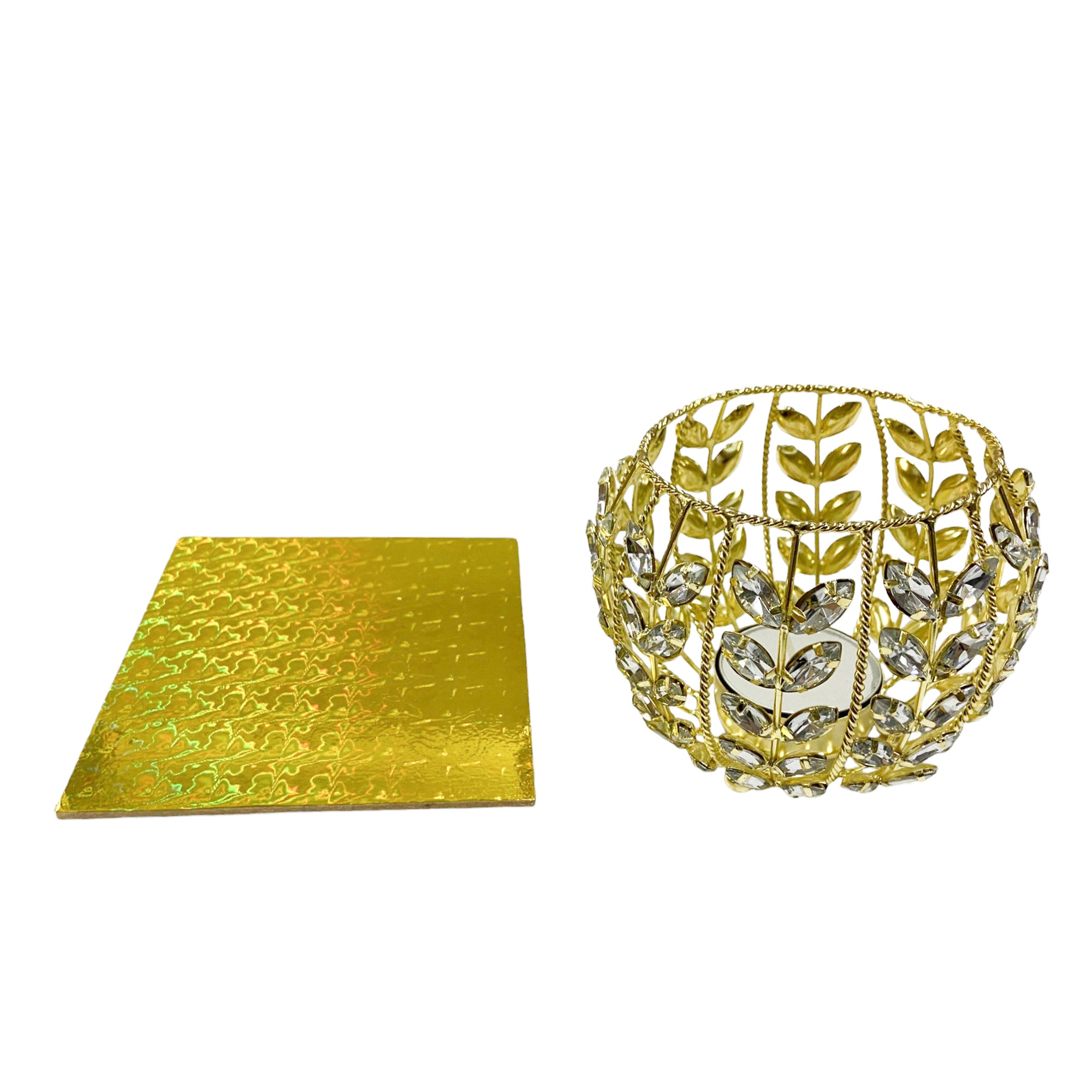 Jewelled T-light for Christmas Decoration (Set of 2)