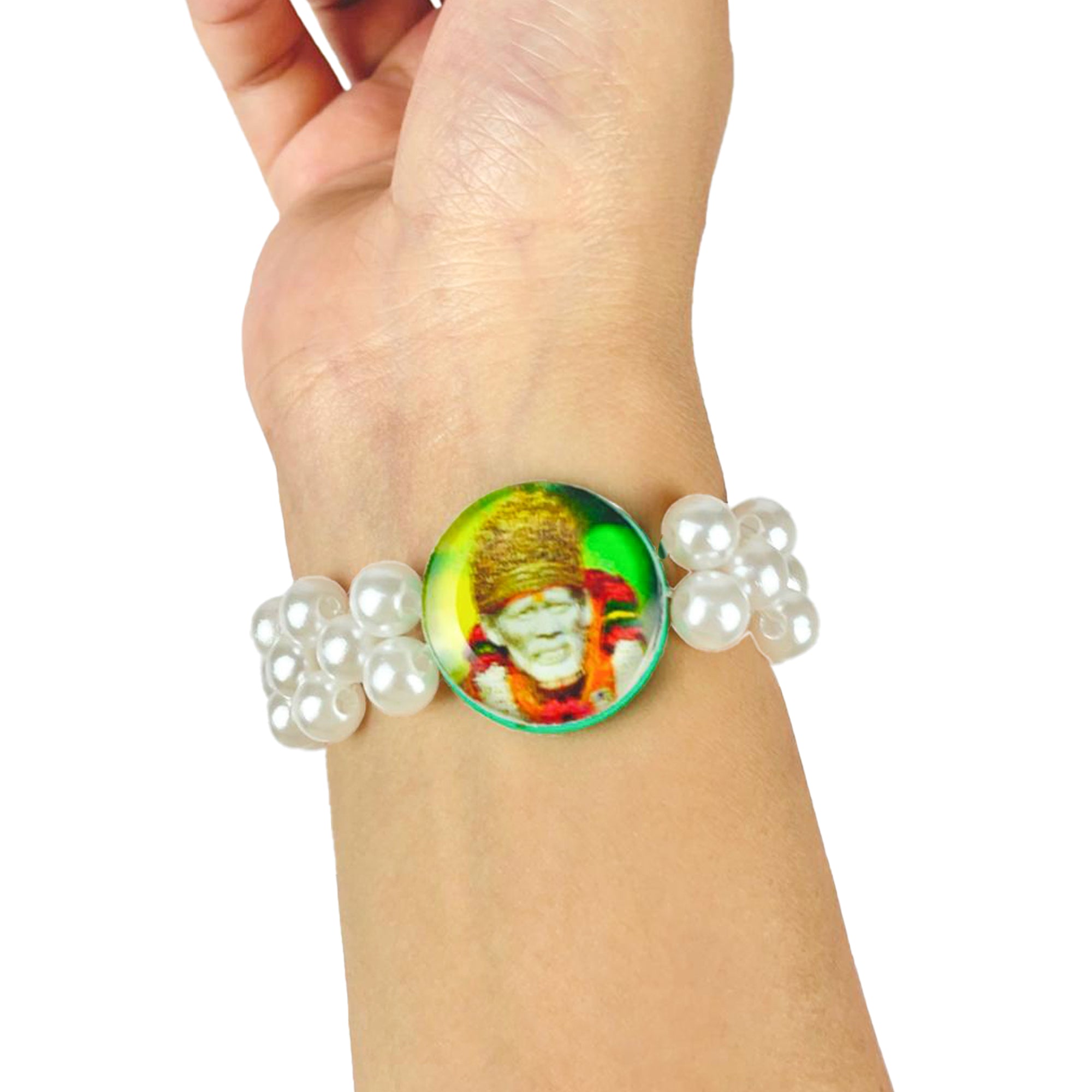Sai Baba Beaded Bracelet-TH-5015