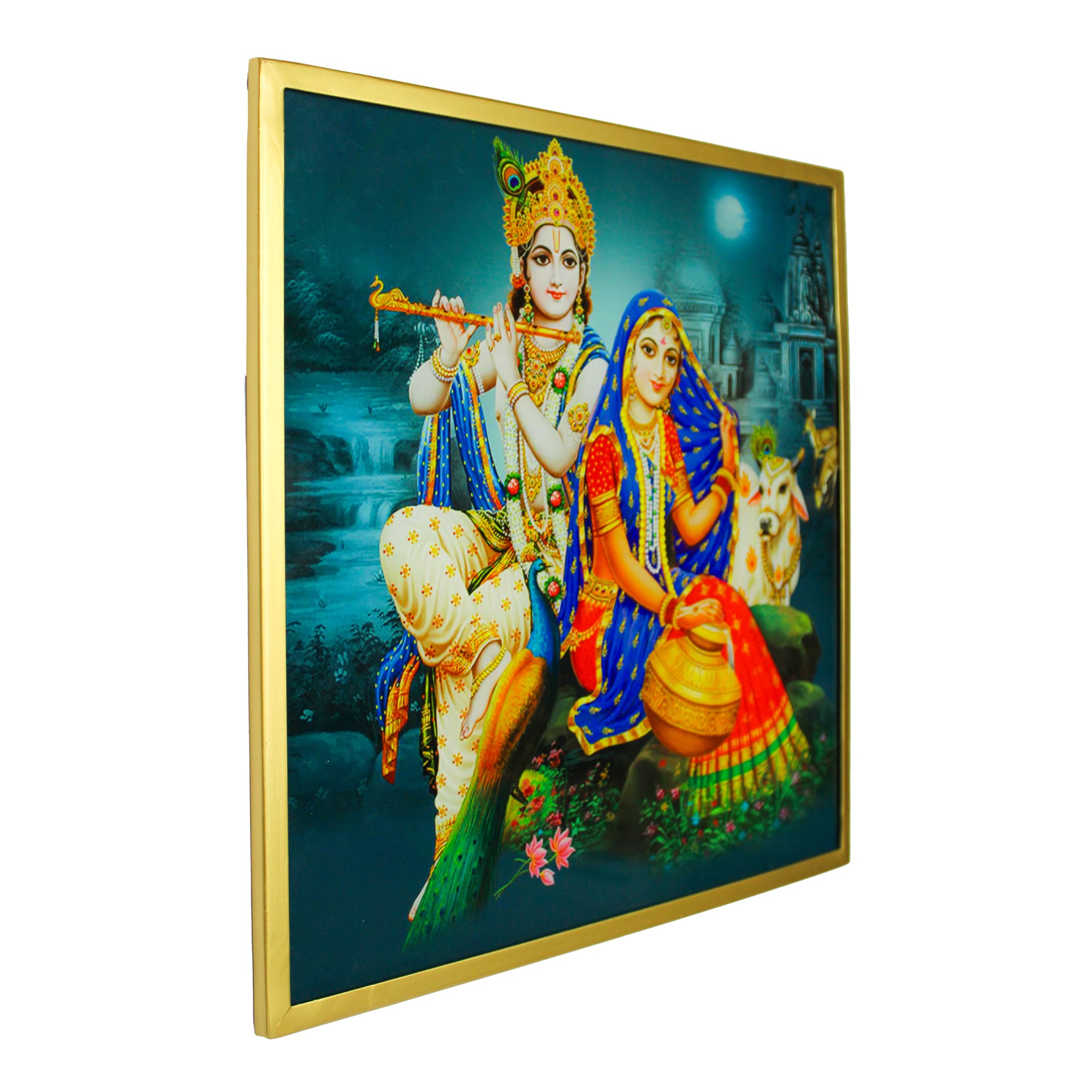 Radha Krishna Blessings Wall Decor