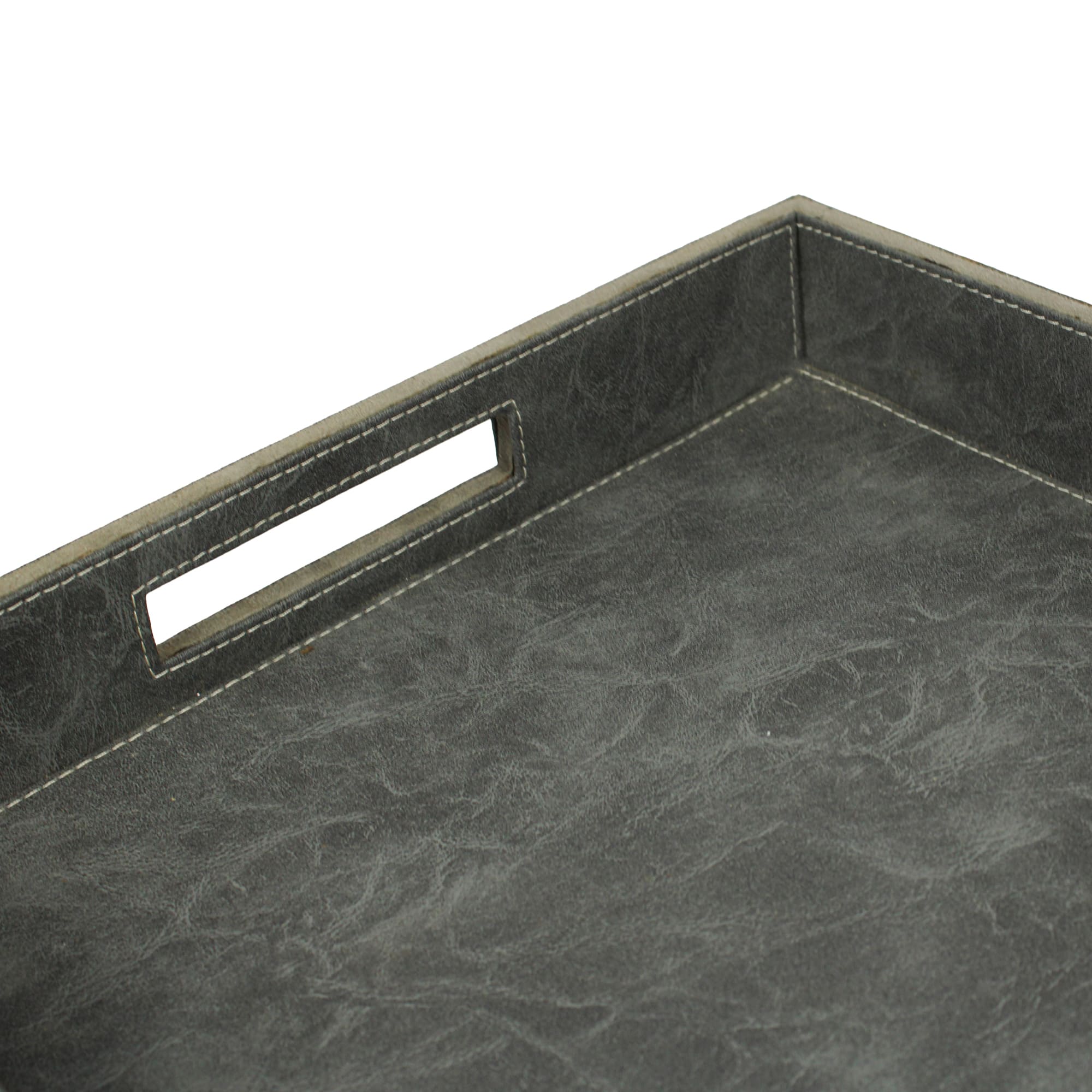 Premium Grey Leatherite Tray