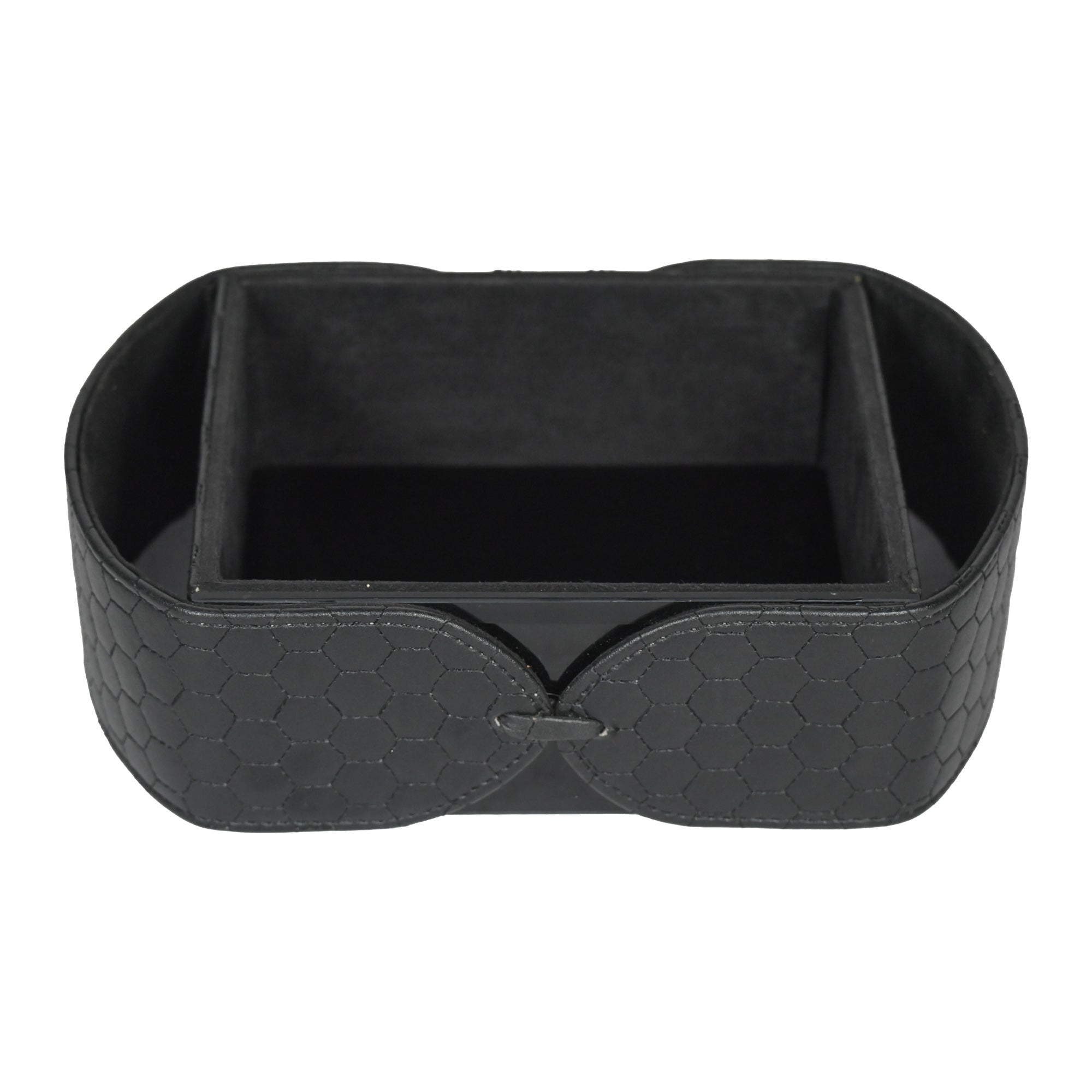 Premium  Black Leatherite Stationery Holder