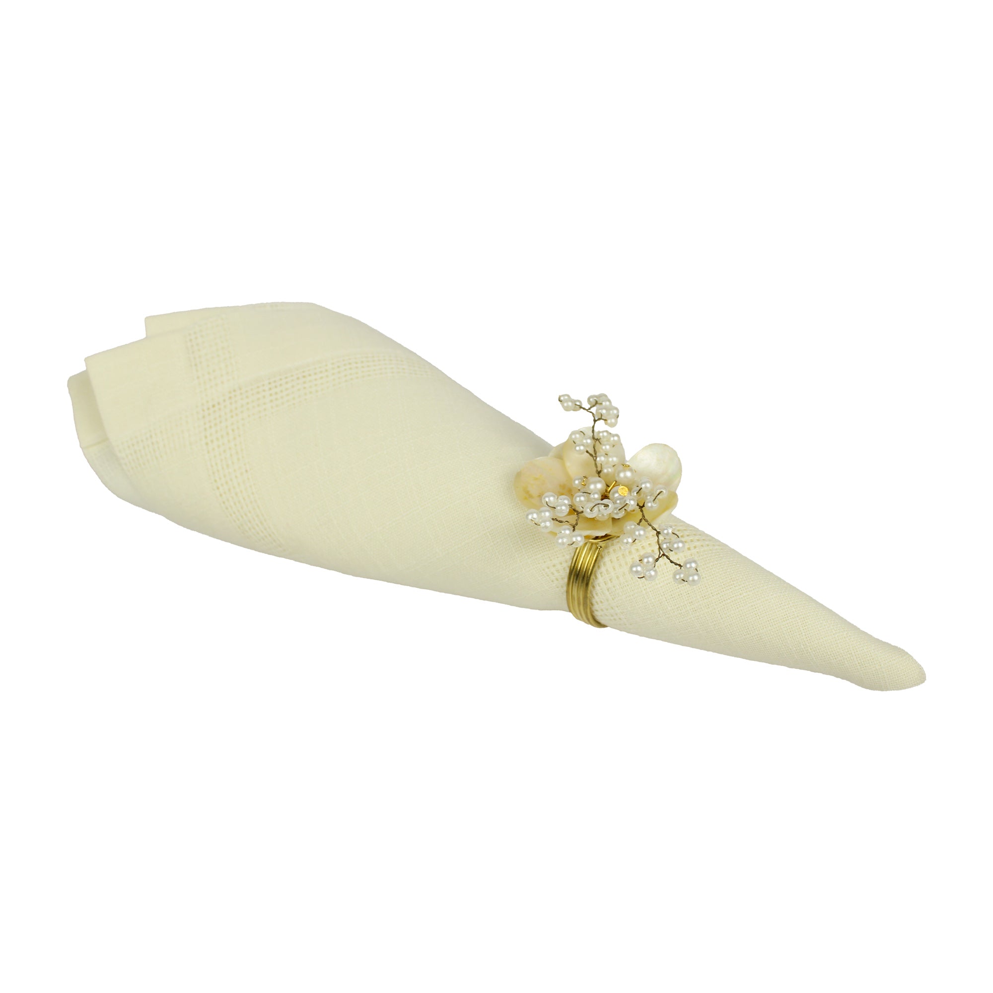 Jeweled Napkin Ring Set of Four