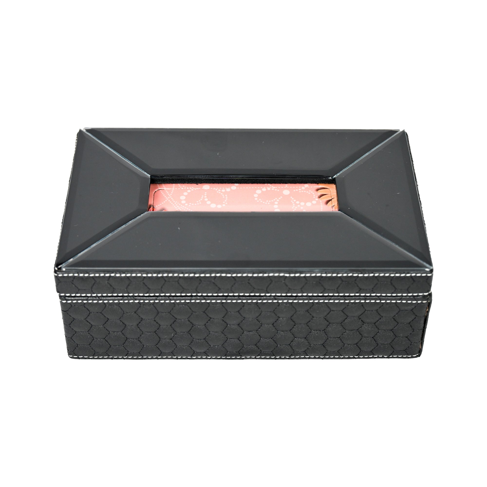 Premium Black Leatherite Hamper Set of 3