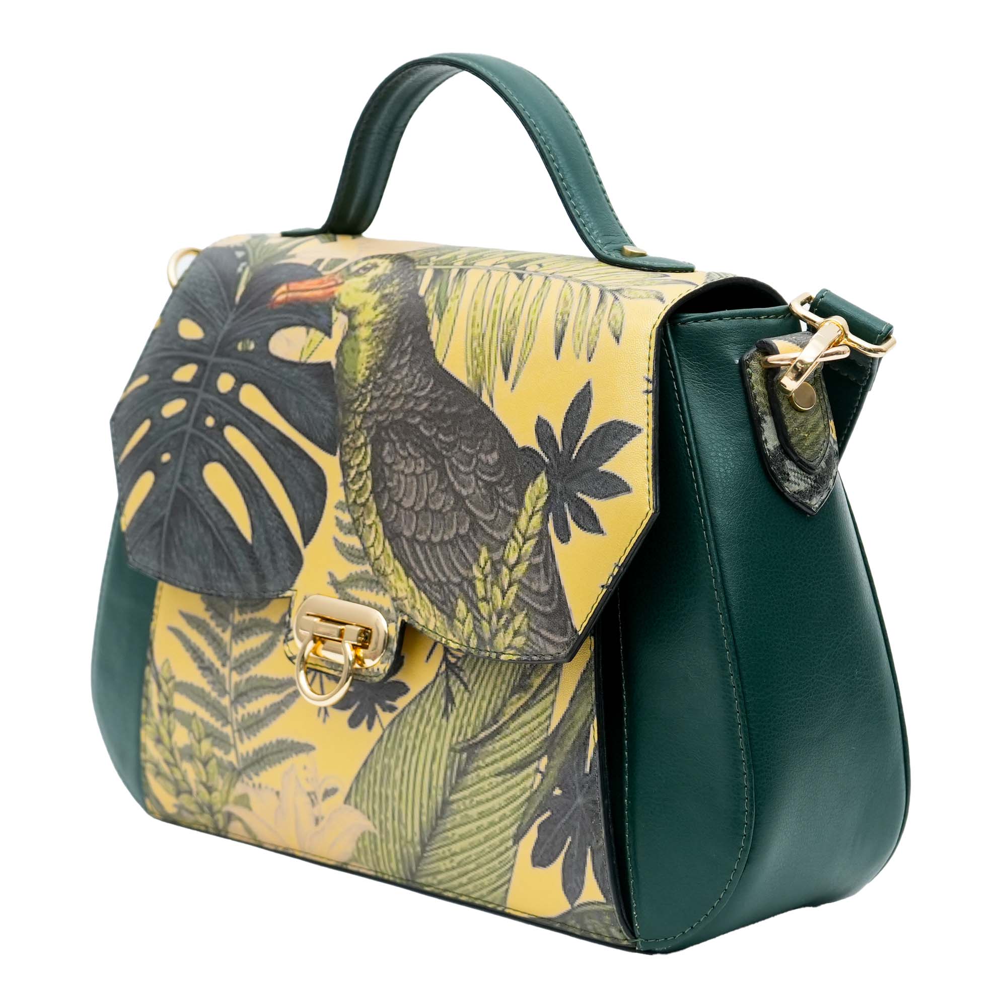 Jungle Lush Top Handle Bag