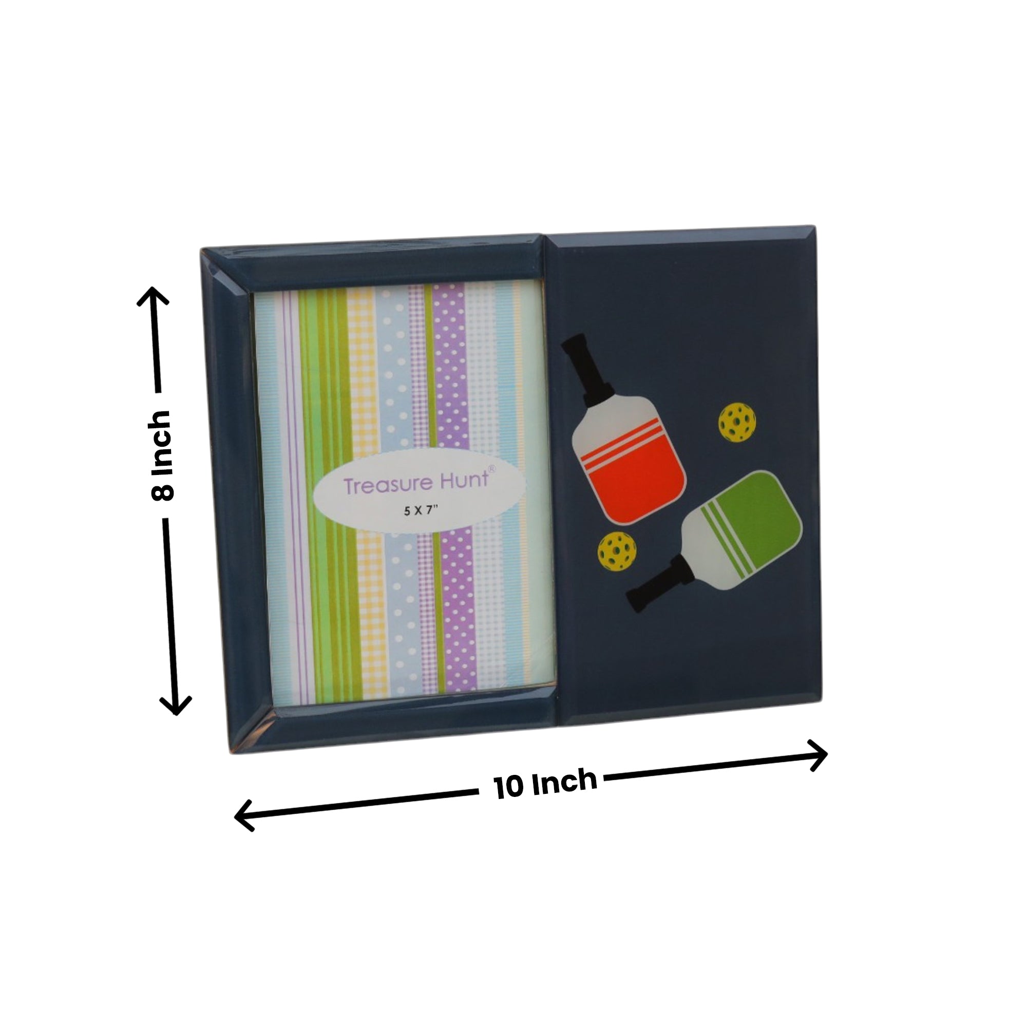 Premium Glass Photo Frame with Pickle Ball Design