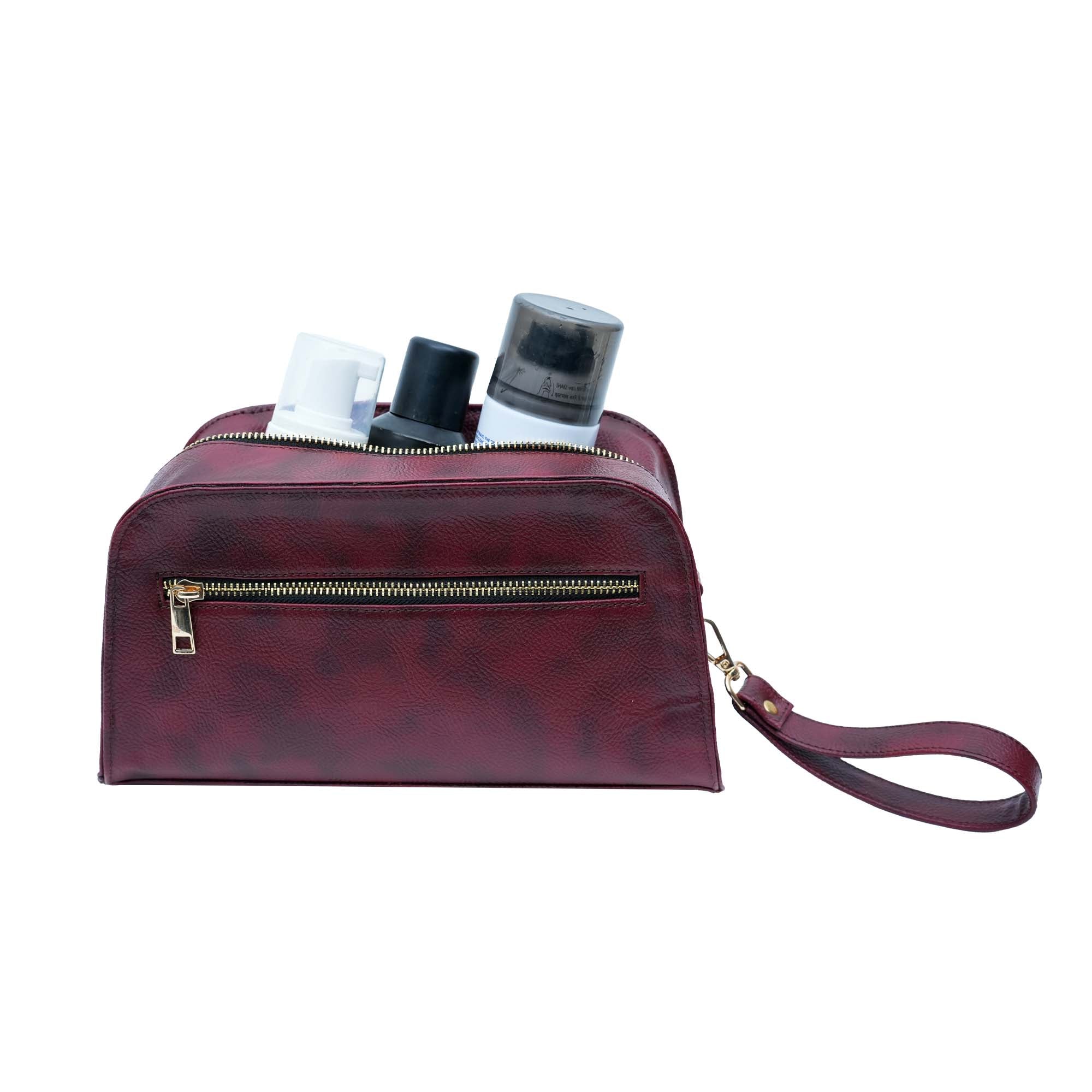 Premium Men's Brown Travel Pouch/Bag