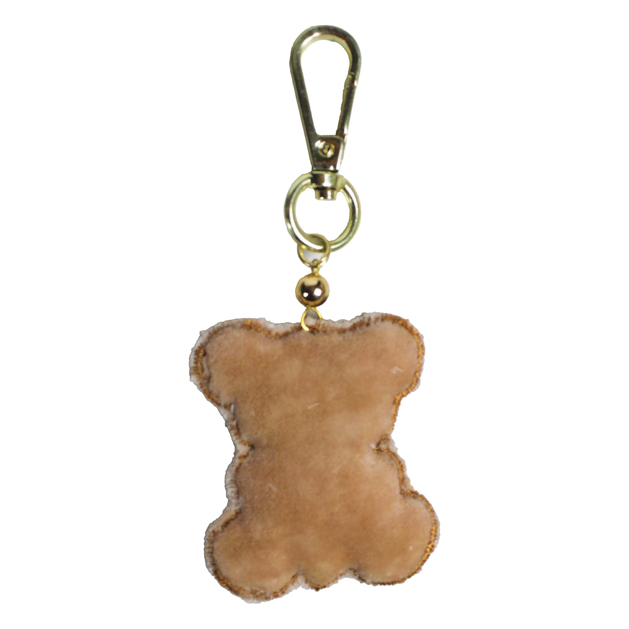 Beaded Teddy Bear Shaped Bag Charm