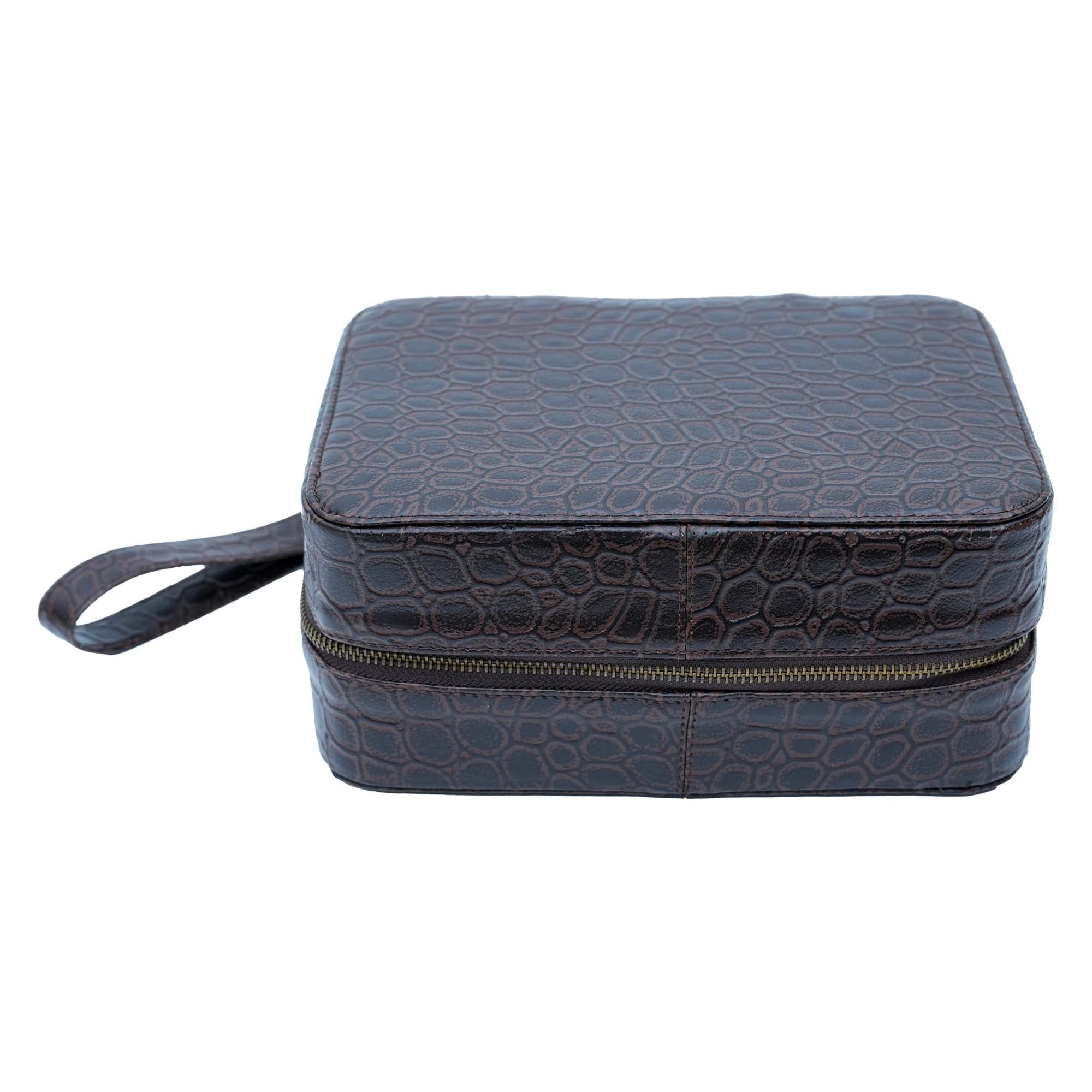Premium Men's Brown Travel Pouch/Bag