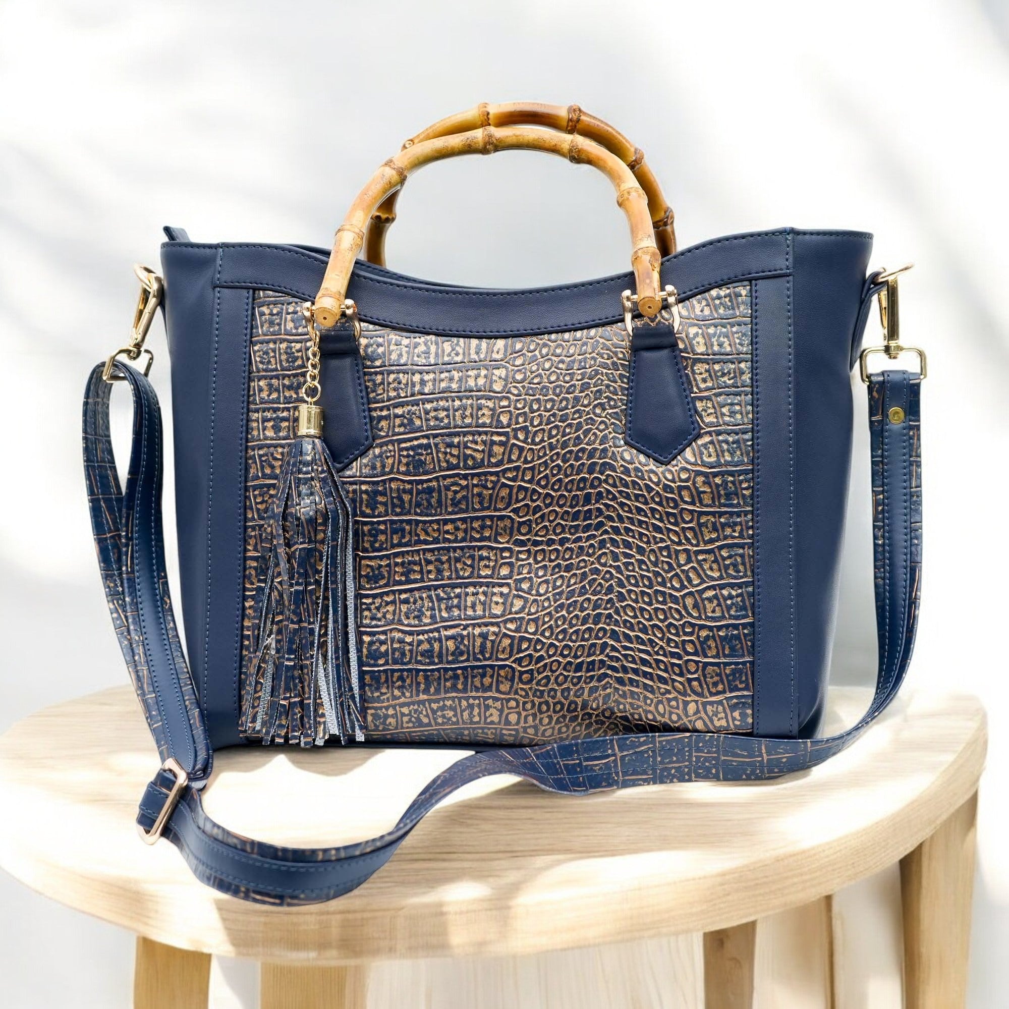 Crystal Croc Tote Bag