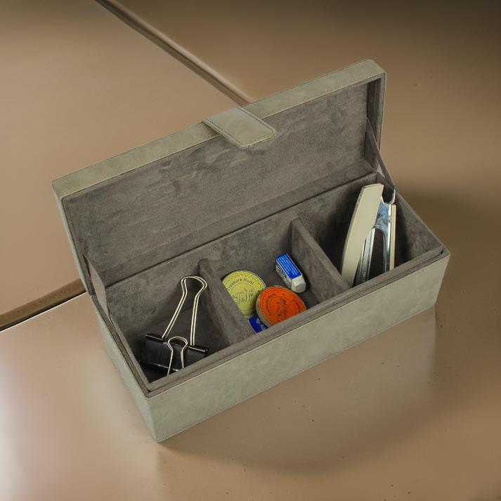 Premium Grey Leatherite Watch Box