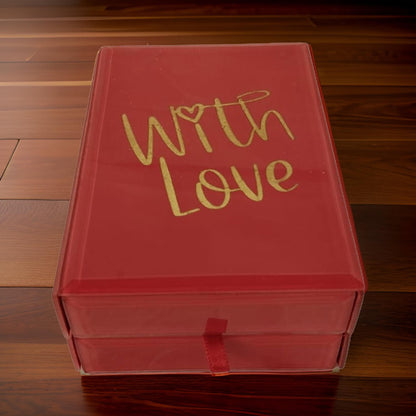 Red Colored Mirror Box gift for valentine day-4491