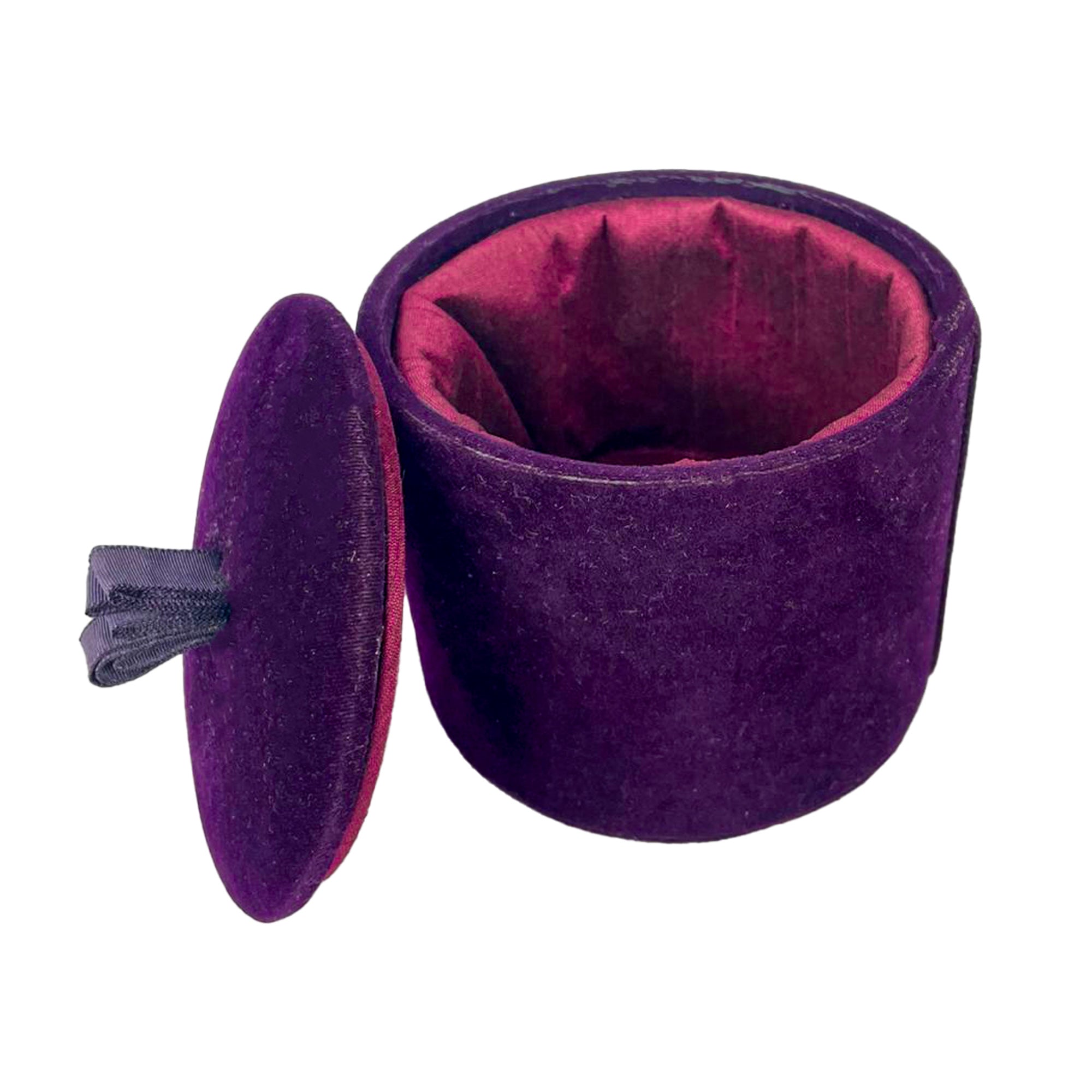 Purple Round Jewellery Box