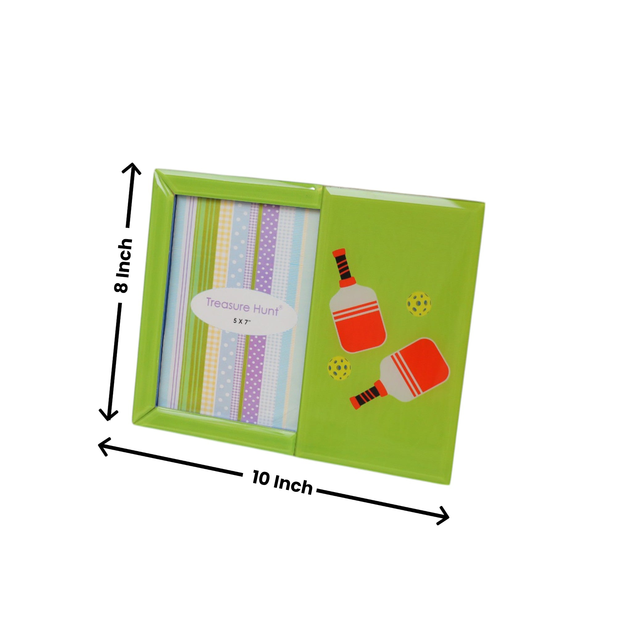 Premium Glass Photo Frame with Pickle Ball Design