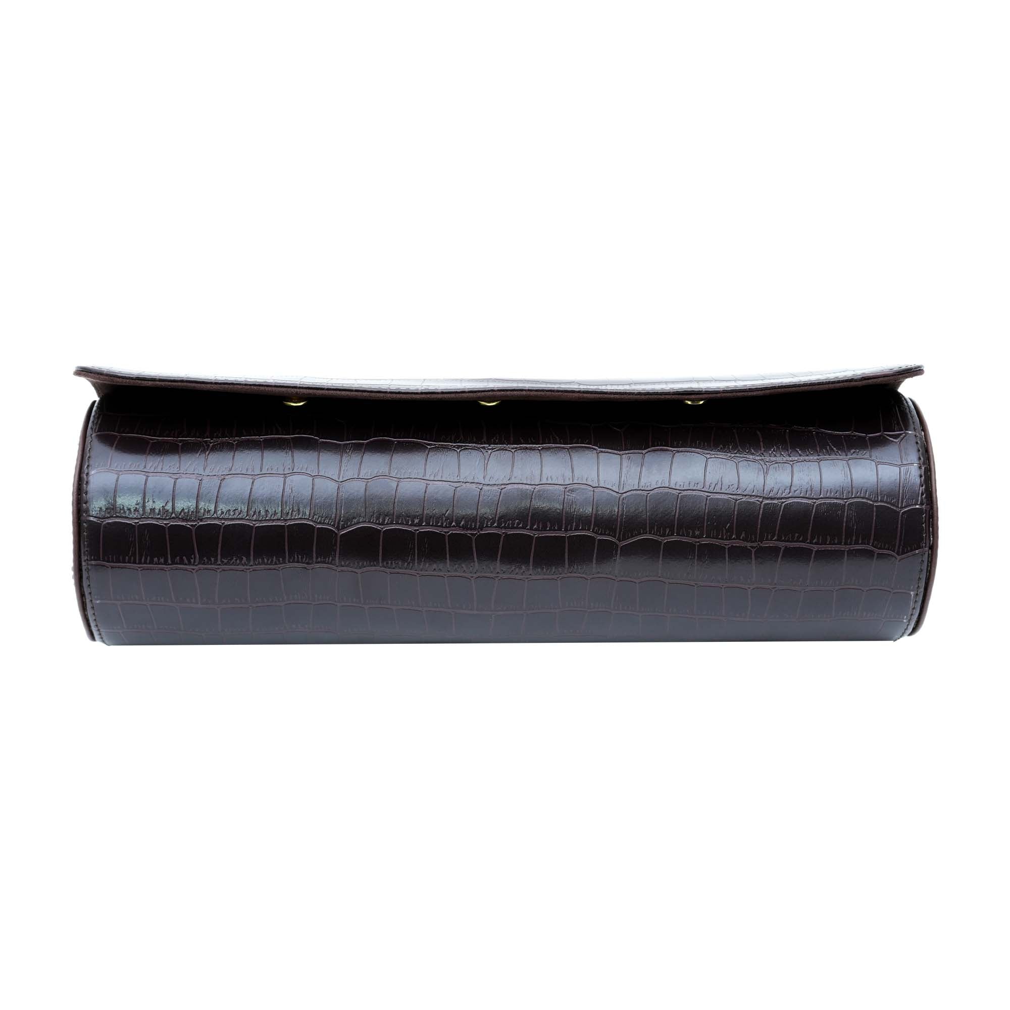 Premium Men's Brown Watch Box