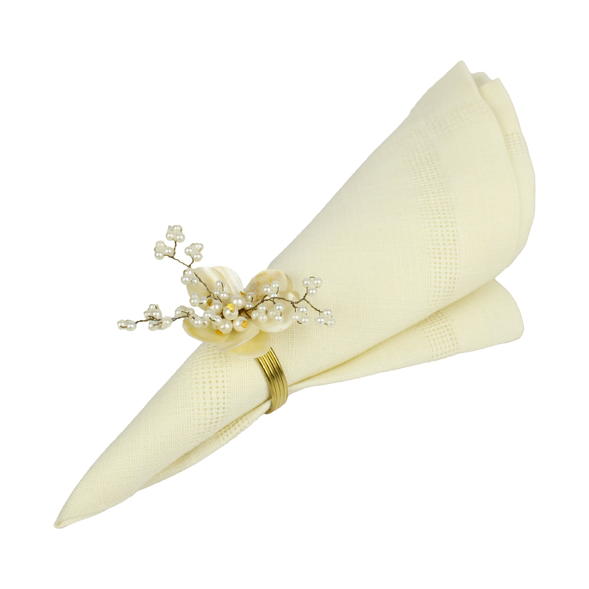 Jeweled Napkin Ring Set of Four