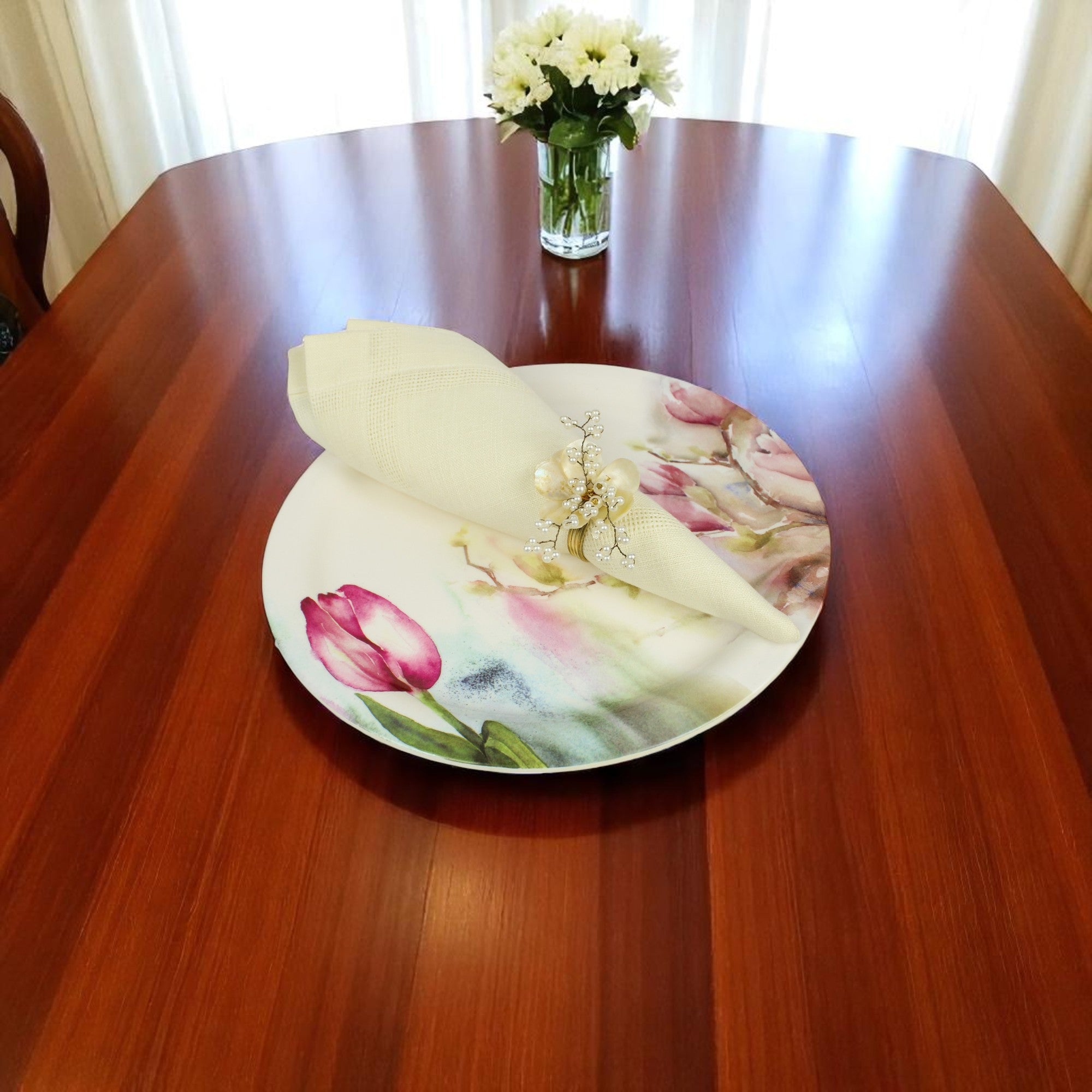 Jeweled Napkin Ring Set of Four