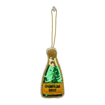 Set of 2 Sequin Christmas Ornament Tree Hanging