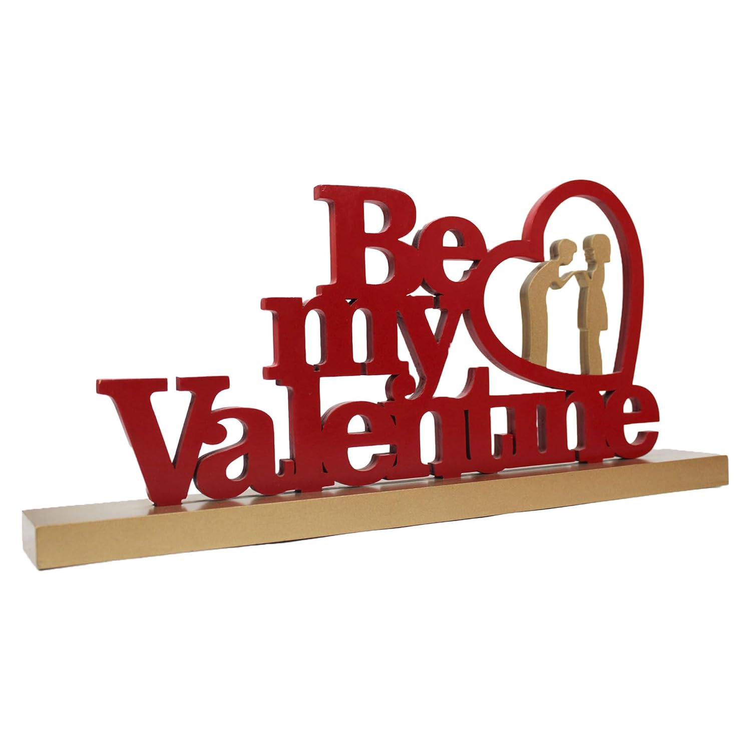 Red/Golden BE My Valentine Tabletop for Valentine's Day