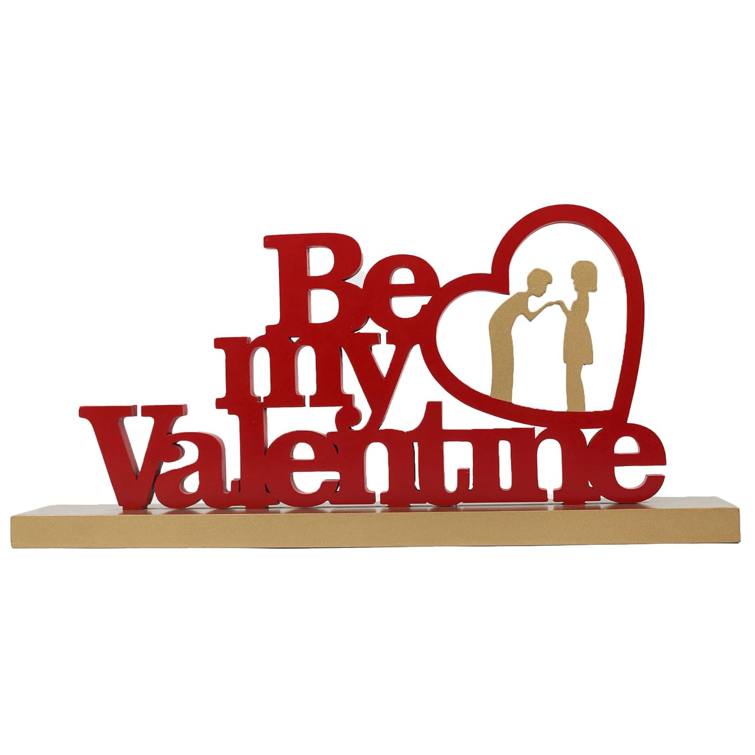 Red/Golden BE My Valentine Tabletop for Valentine's Day