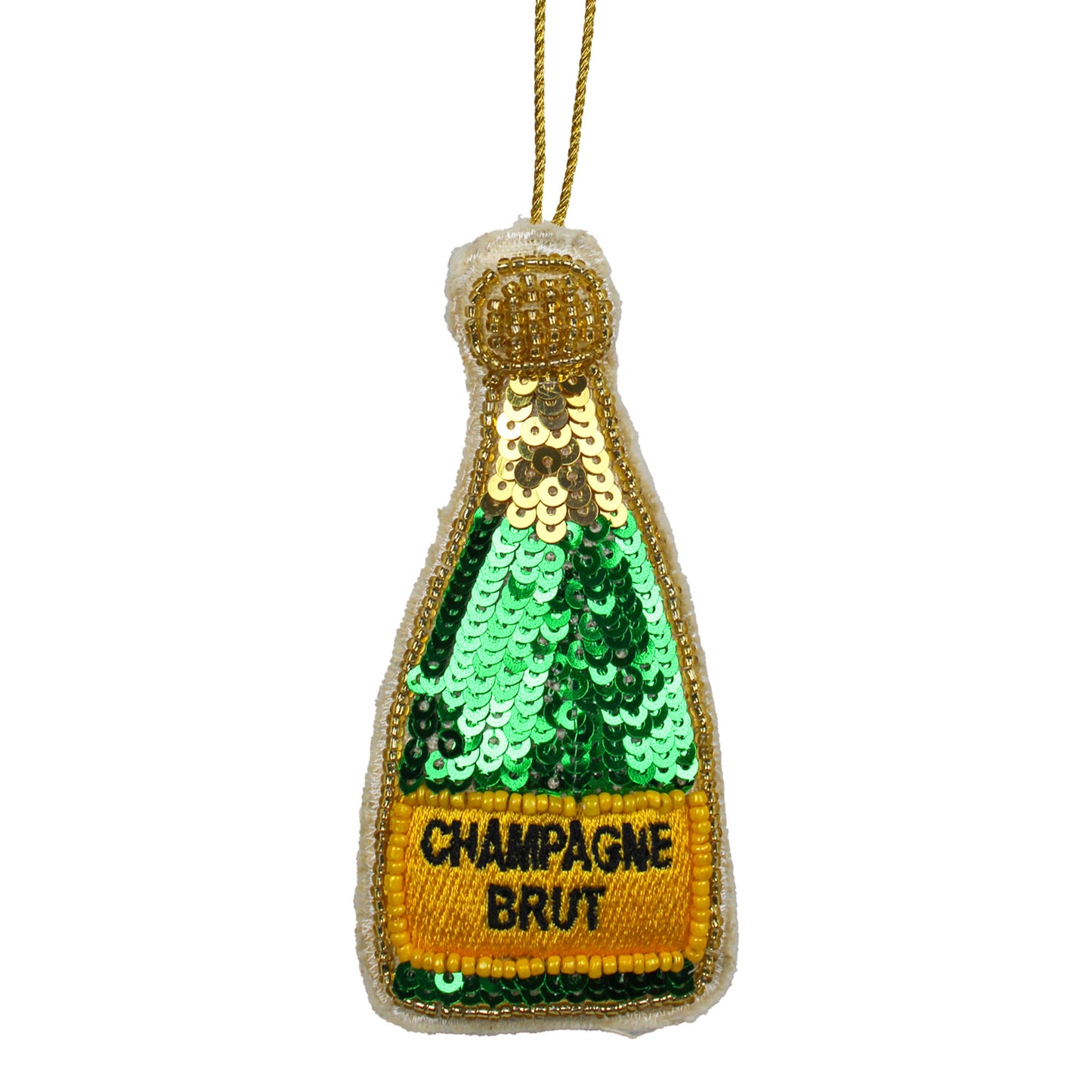 Set of 2 Sequin Christmas Ornament Tree Hanging