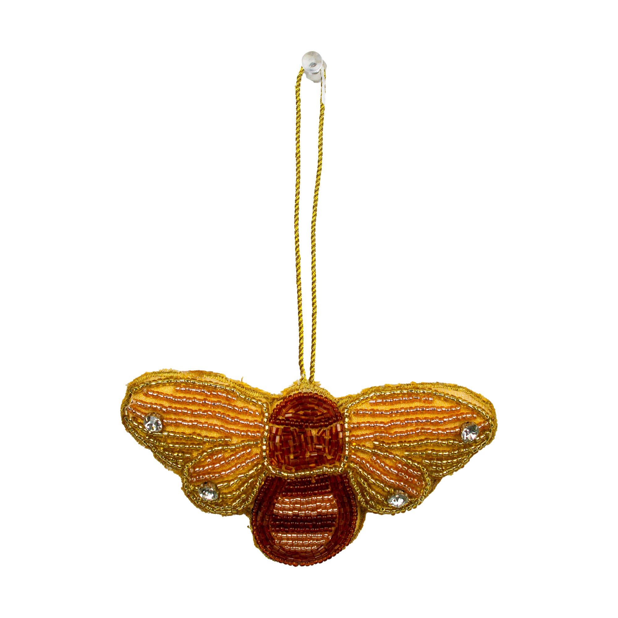Set of 2 Bug Shaped Christmas Ornament Tree Hanging
