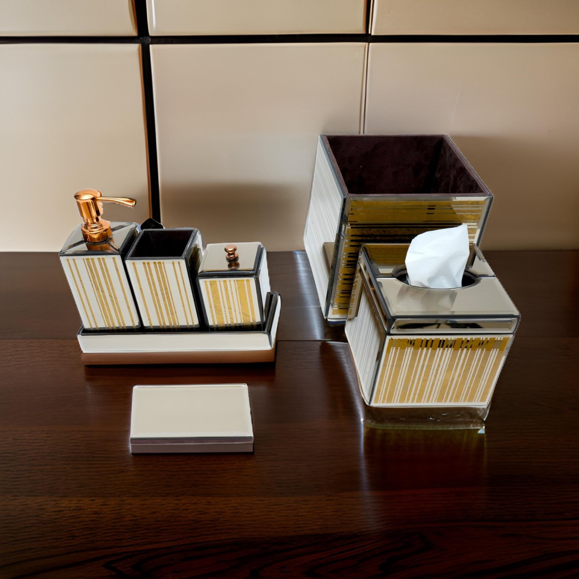 7 Pieces Bath Accessory Set for Modern Bathrooms