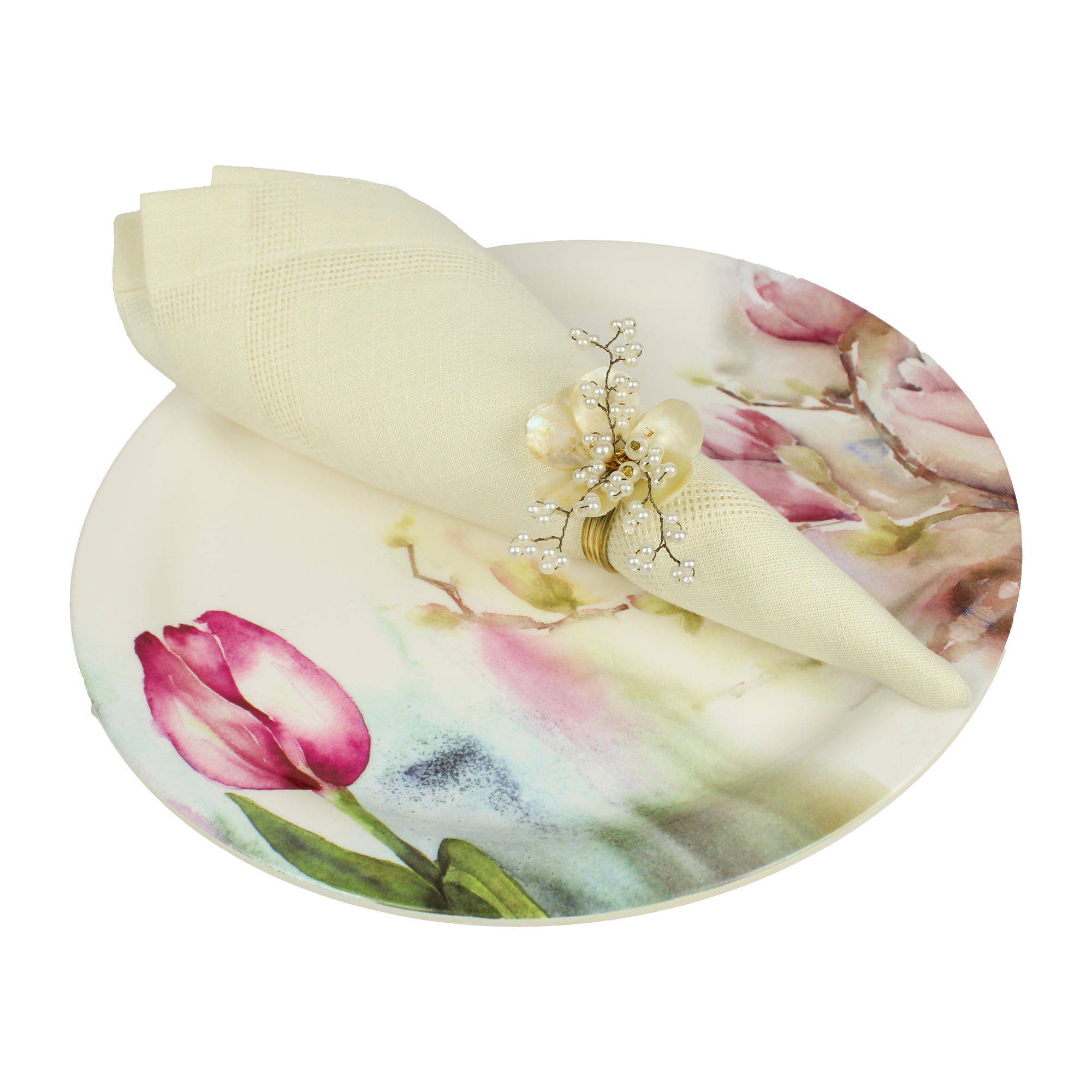 Jeweled Napkin Ring Set of Four