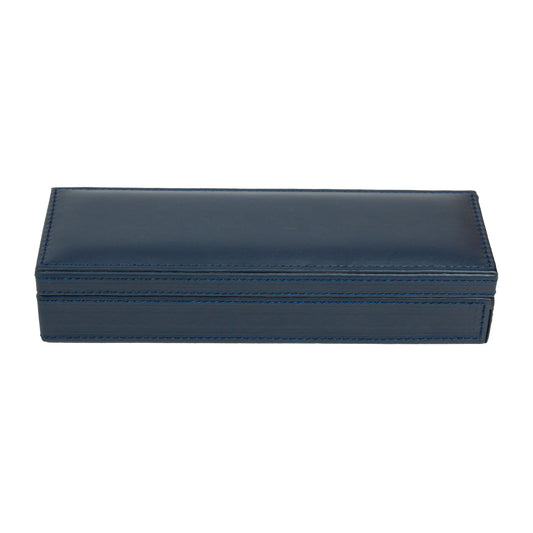 Blue Leatherite Pen Box