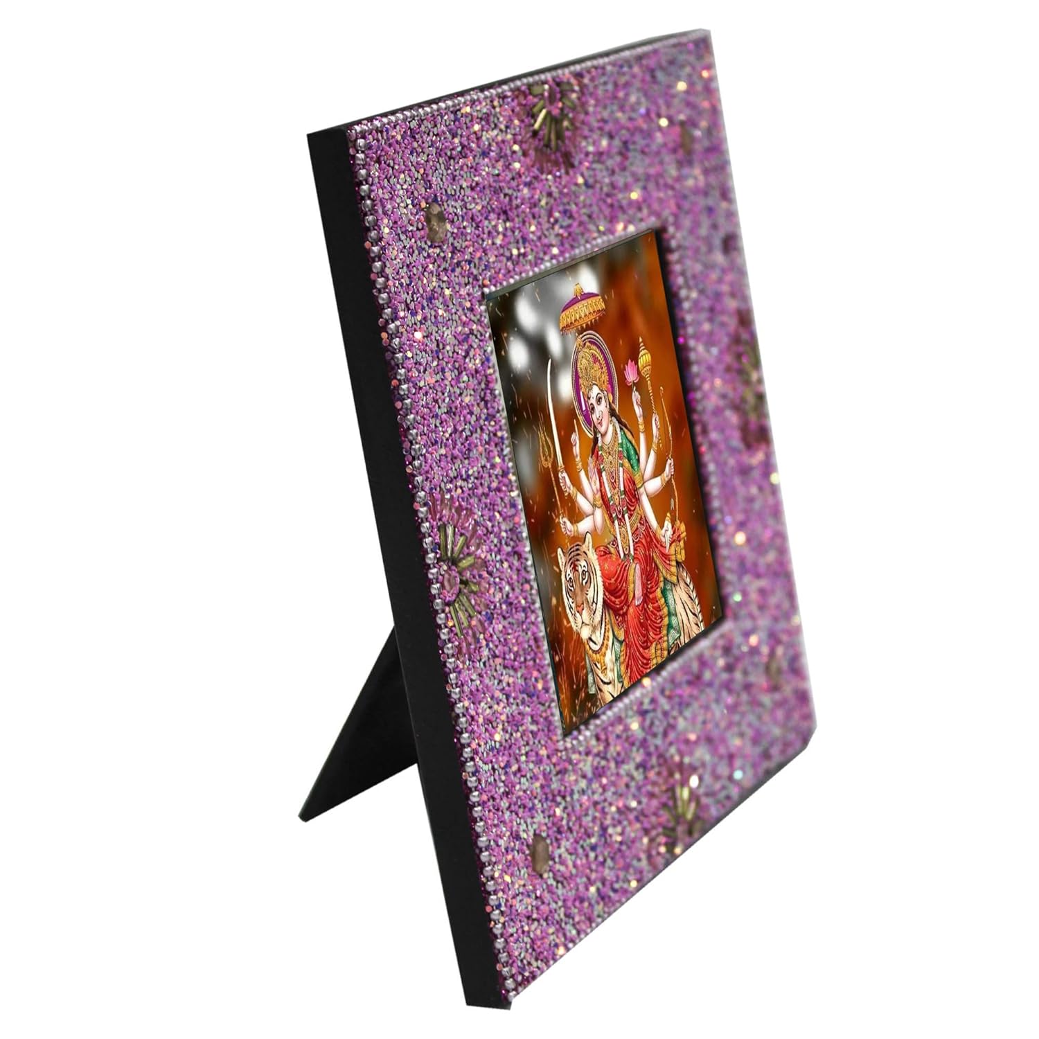 Mahishasur Mardini Durga Mata Pink Frame for Blessings