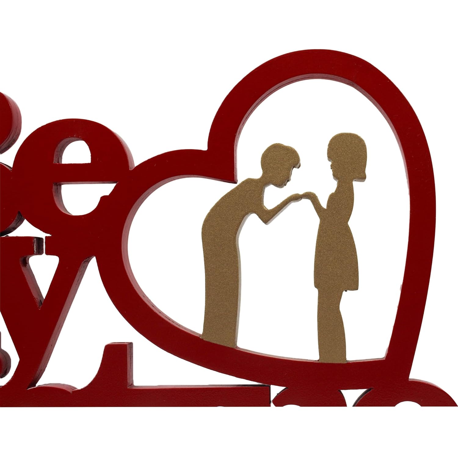  Red/Golden BE My Valentine Tabletop for Valentine's Day 