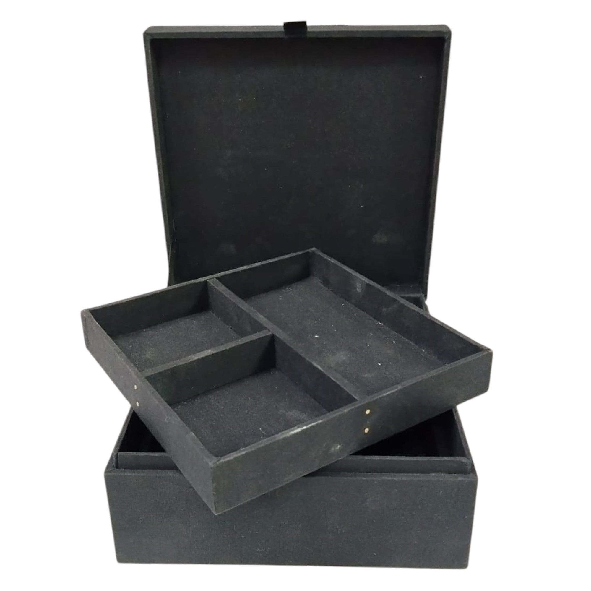 Beaded Multi Colour Decorative Square Jewellery Box