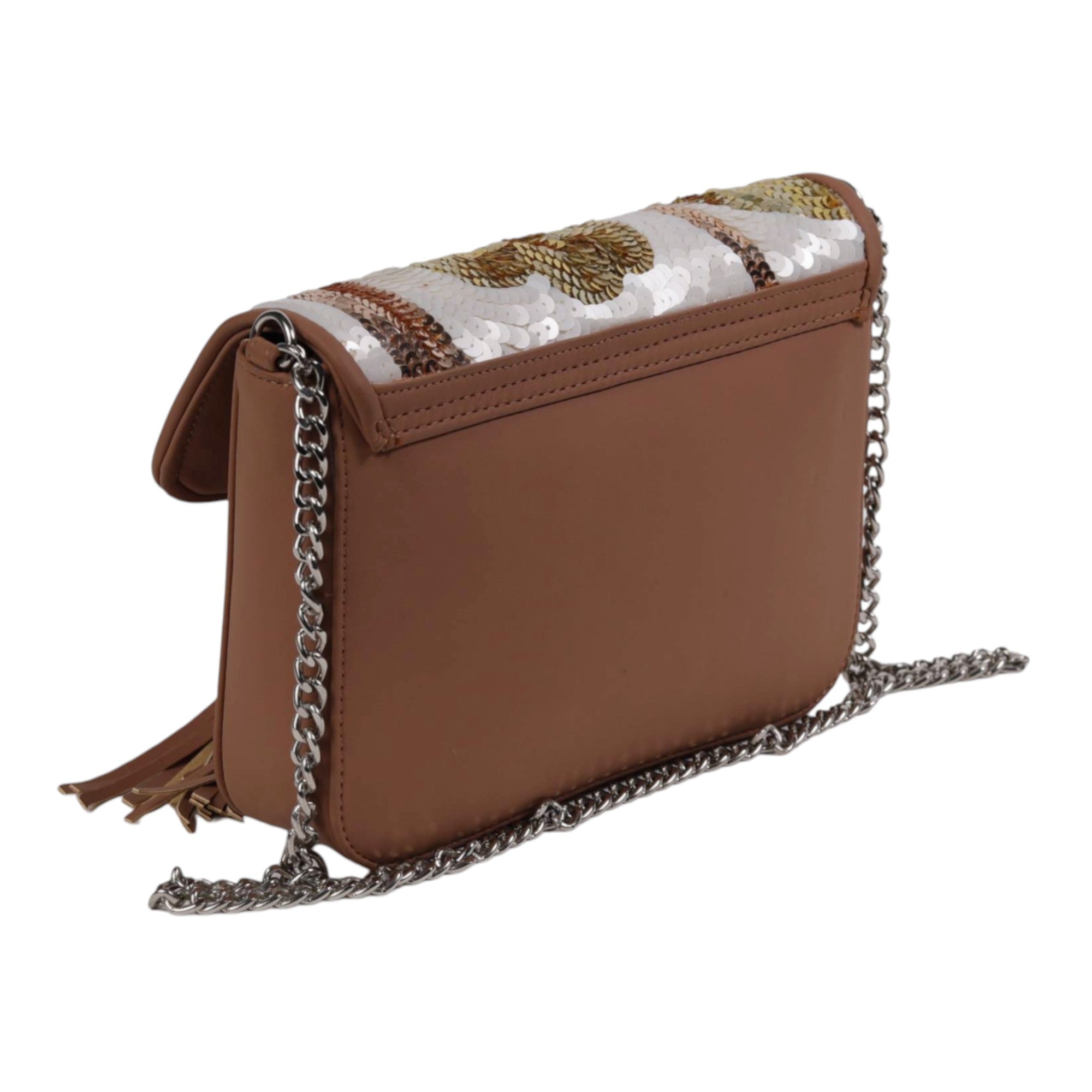 Womenâ€™s Hand-Embroidered Beaded Sling Bag â€“ High-Quality PU