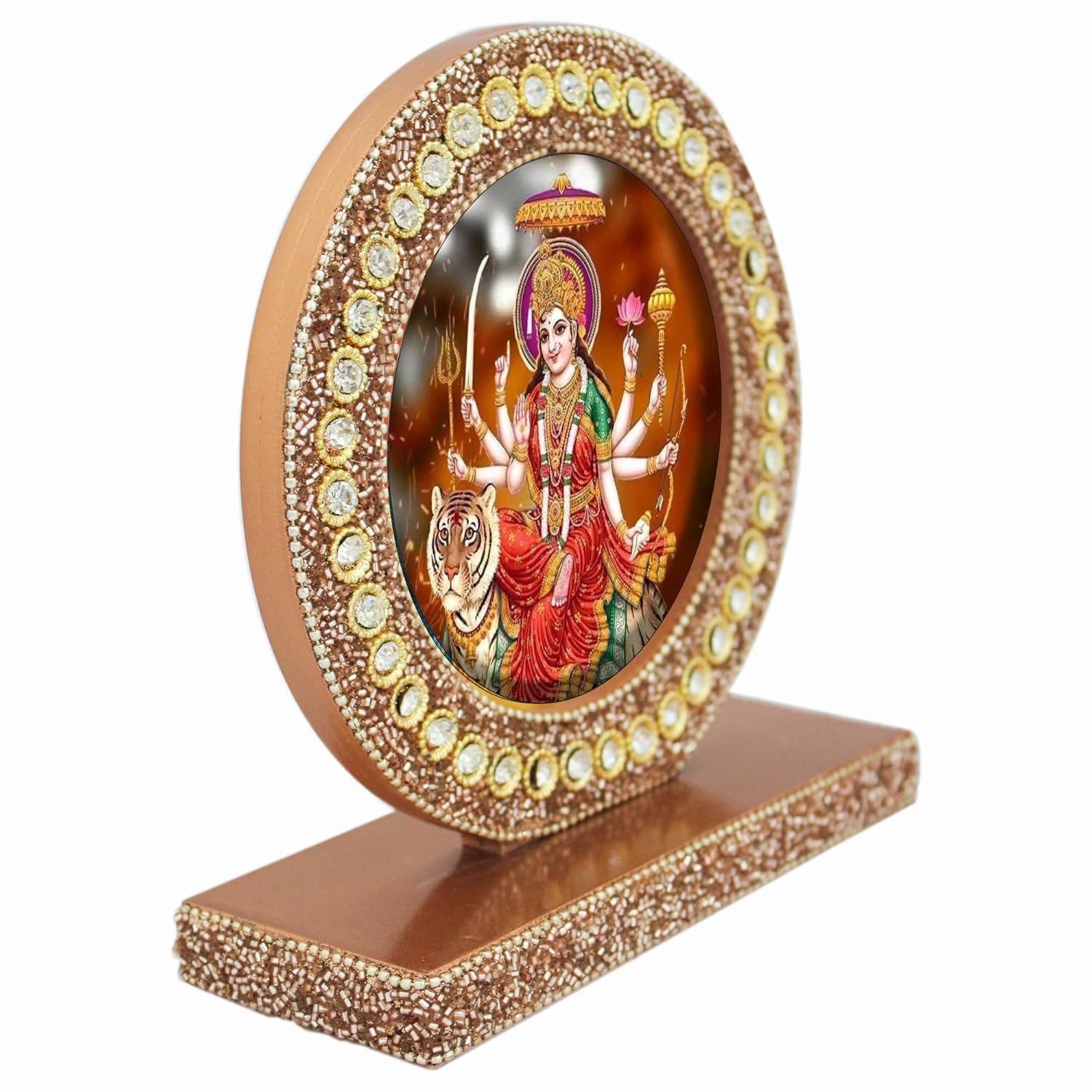 Sherawali Mata Tabletop Photo Frame for Blessings