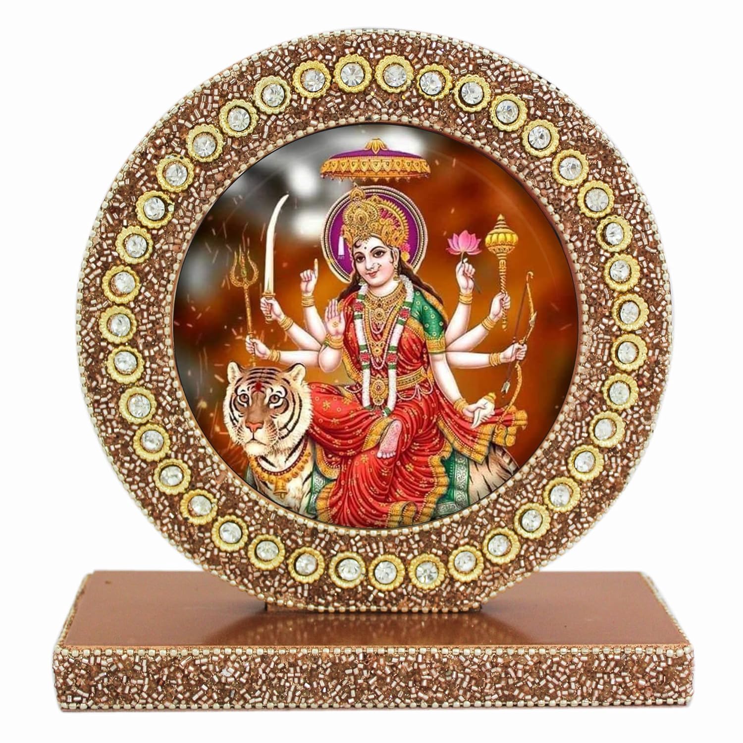 Sherawali Mata Tabletop Photo Frame for Blessings