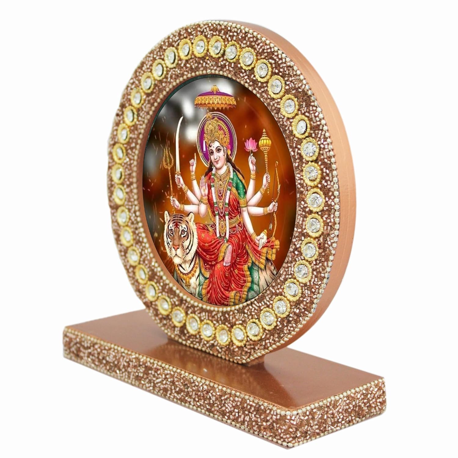 Sherawali Mata Tabletop Photo Frame for Blessings
